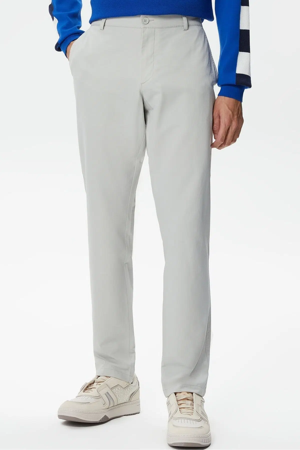 Lacoste Men's Slim Fit Grey Trousers Erkek Dar Kesim Pantolon Gri