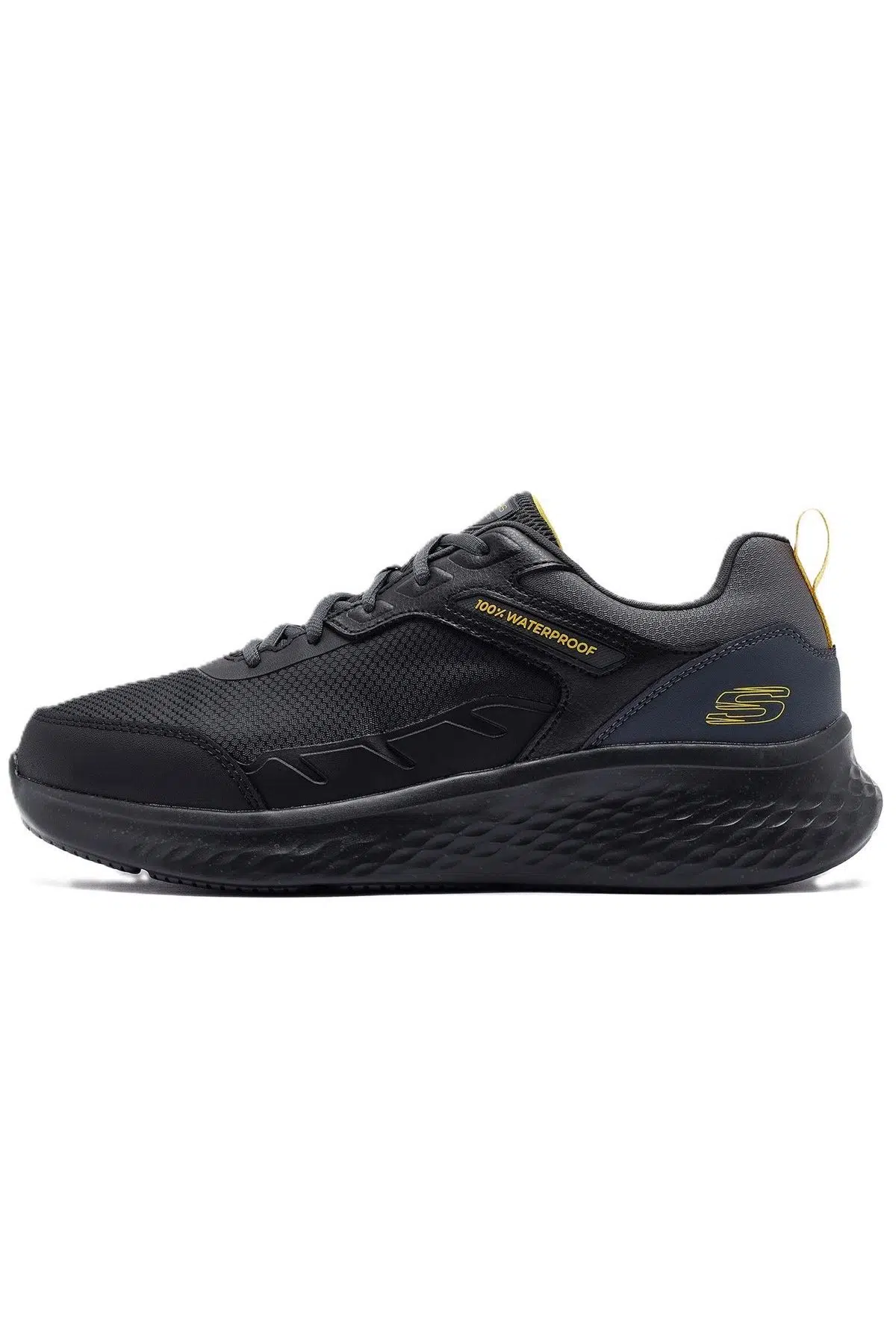 Skechers-Lite-Pro-Ankkor Leather Waterproff Mens Sneaker Hakiki Deri Su geçirmez Nefes Alabilen Erkek Günlük Spor Ayakkabı Siyah 
