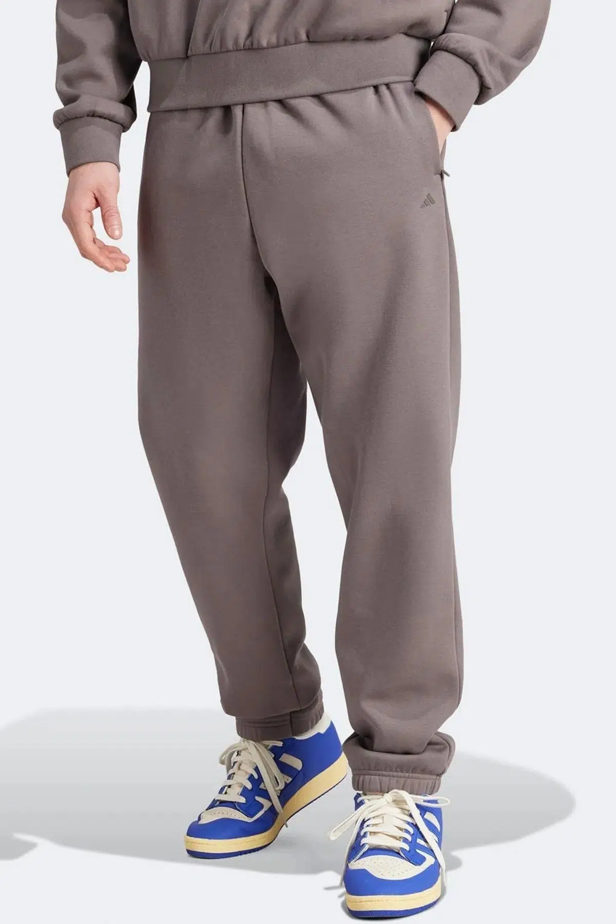 Adidas Adi Bb Sportswear Basketball Unisex Jogger Unisex Bol Kesim Eşofman Altı Kahverengi