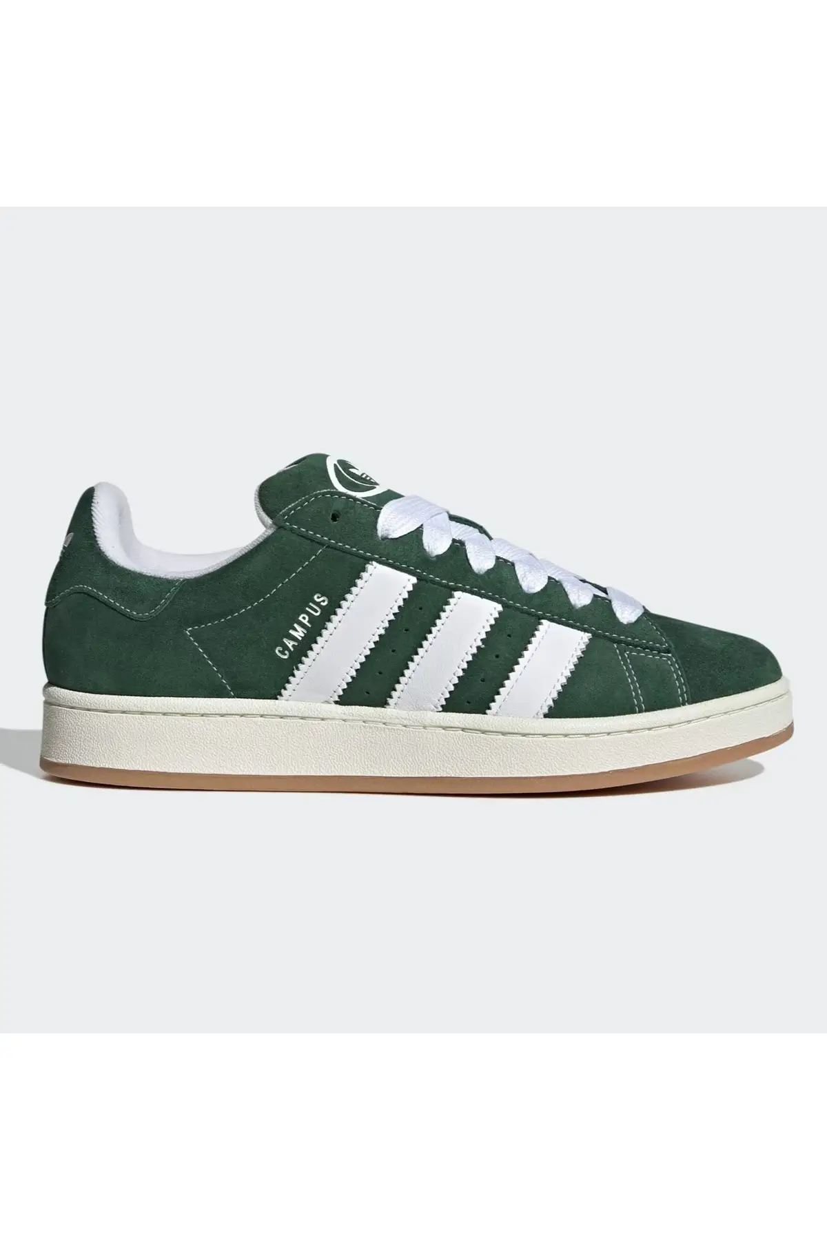 HO3472 Adidas Campus 00S Leather Unisex Sneaker Green Unisex Hakiki Deri-Süet Günlük Spor Ayakkabı Yeşil