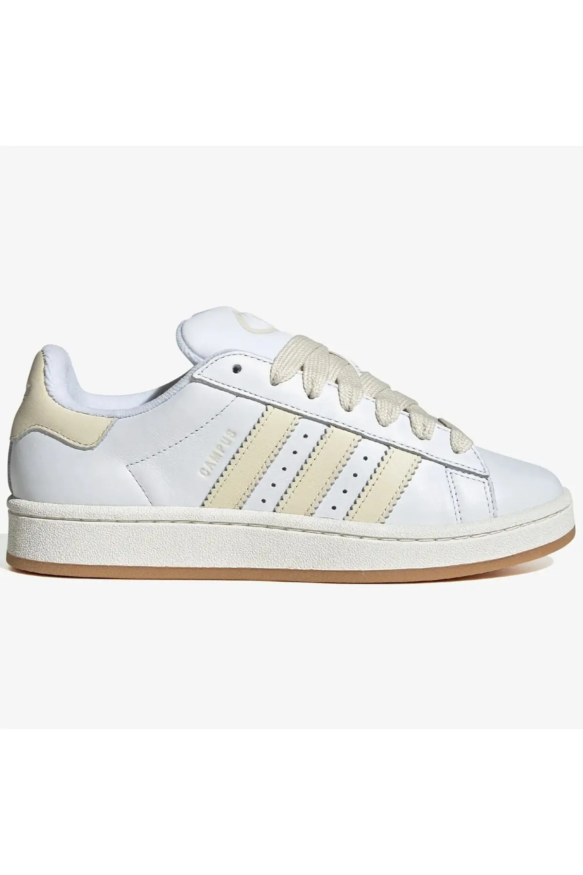 JH7270 Adidas Campus 00s W Leather Unisex Sneaker Hakiki Deri Günlük Spor Ayakkabı Krem