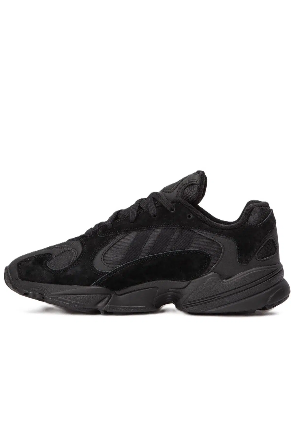 Adidas Yung-1 Mens Leather Walking Shoes Hakiki Deri Erkek Yürüyüş Ayakkabısı Siyah