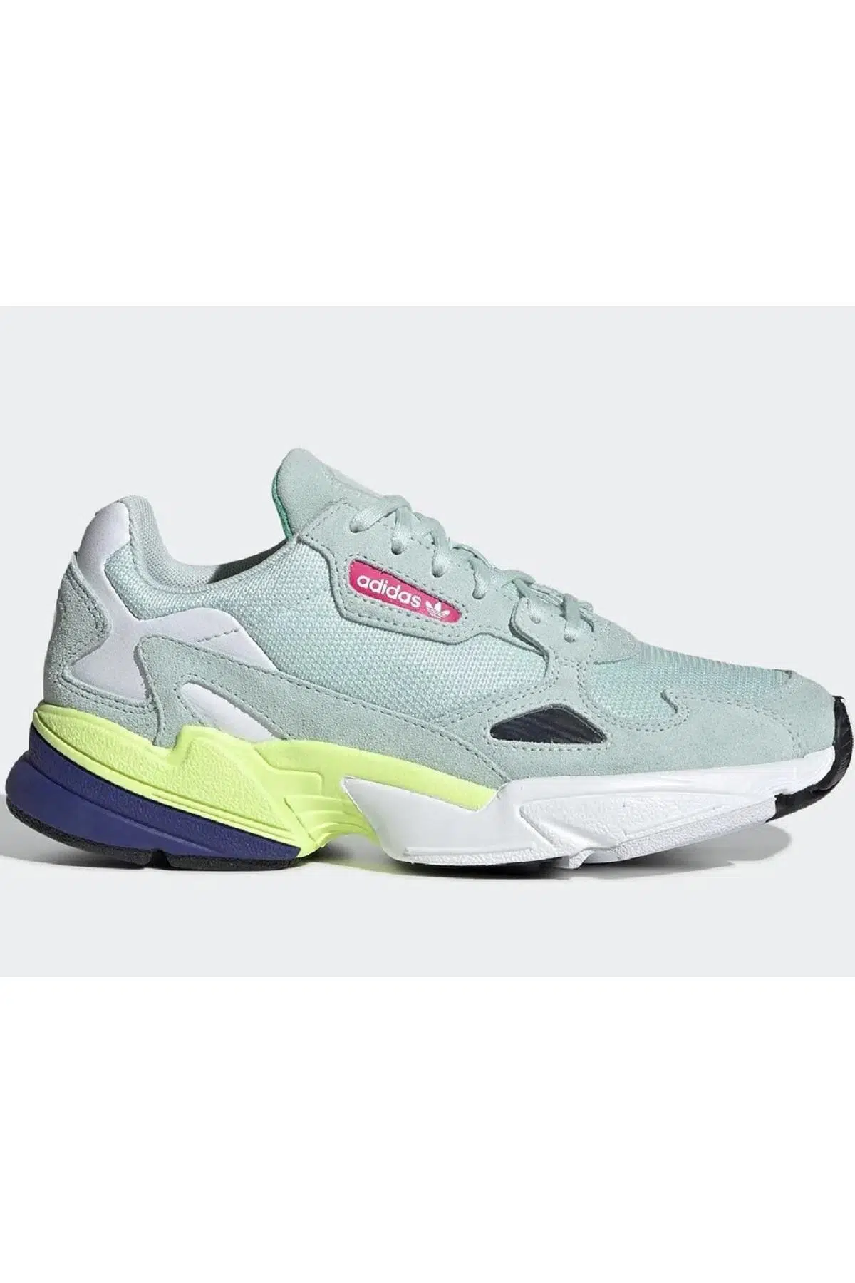 Adidas Falcon W Leather Sneaker Hakiki Deri Günlük Yeşil Kadın Spor Ayakkabı
