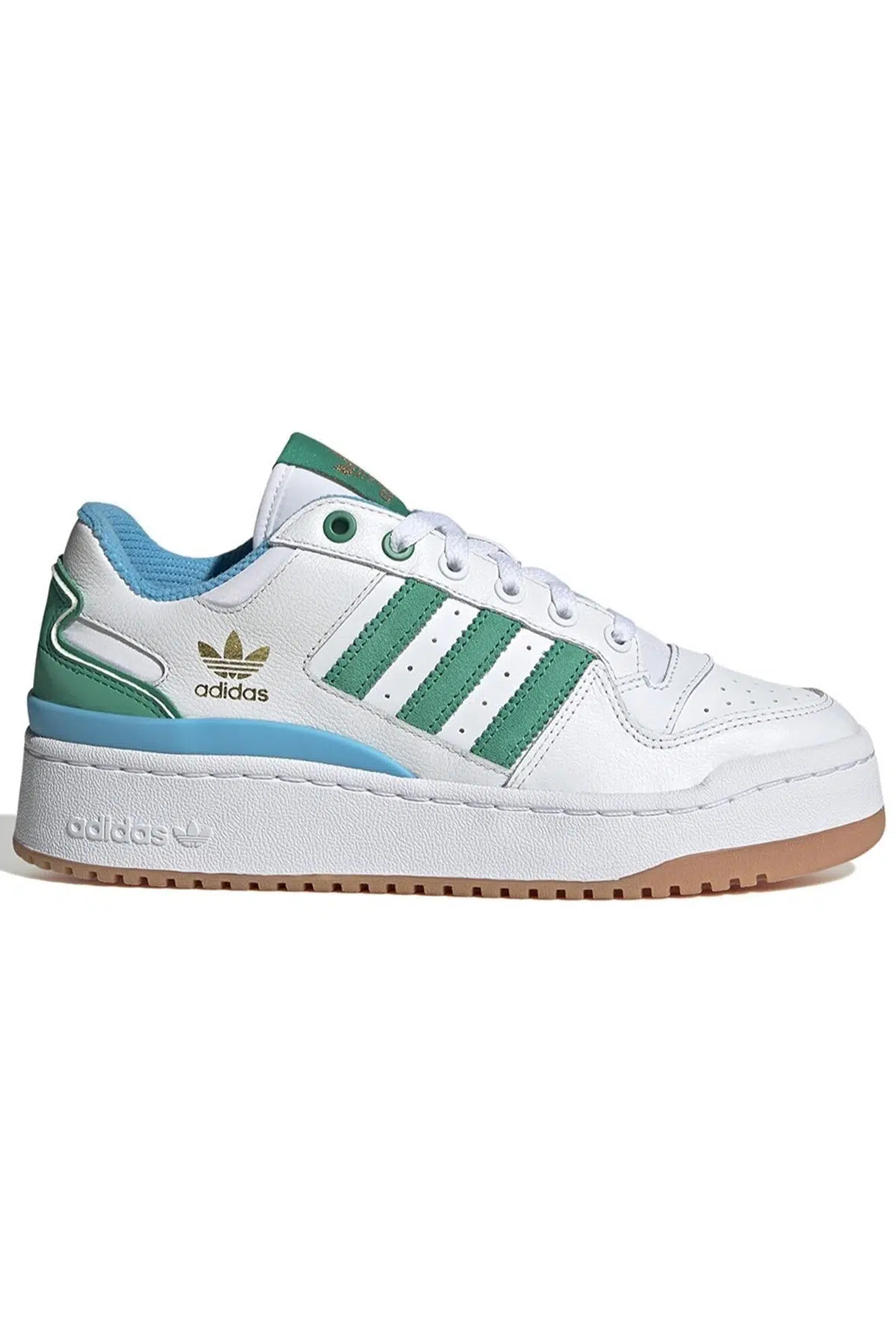 Adidas Forum Bold Stripes Leather Womens Sneaker Hakiki Deri Kadın Günlük Spor Ayakkabı Beyaz