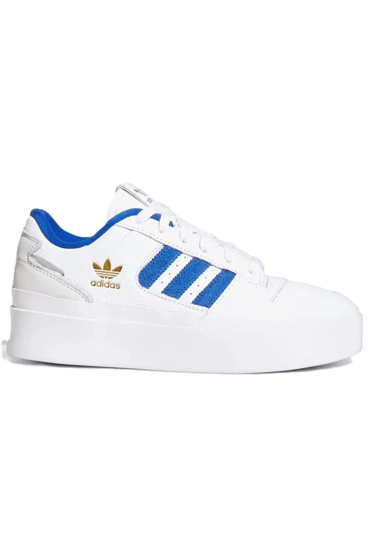 Adidas Forum Bonega 2B Memory Foam Leather Womens Sneaker White Hafızalı Taban Hakiki Deri Kadın Günlük Spor Ayakkabı Beyaz