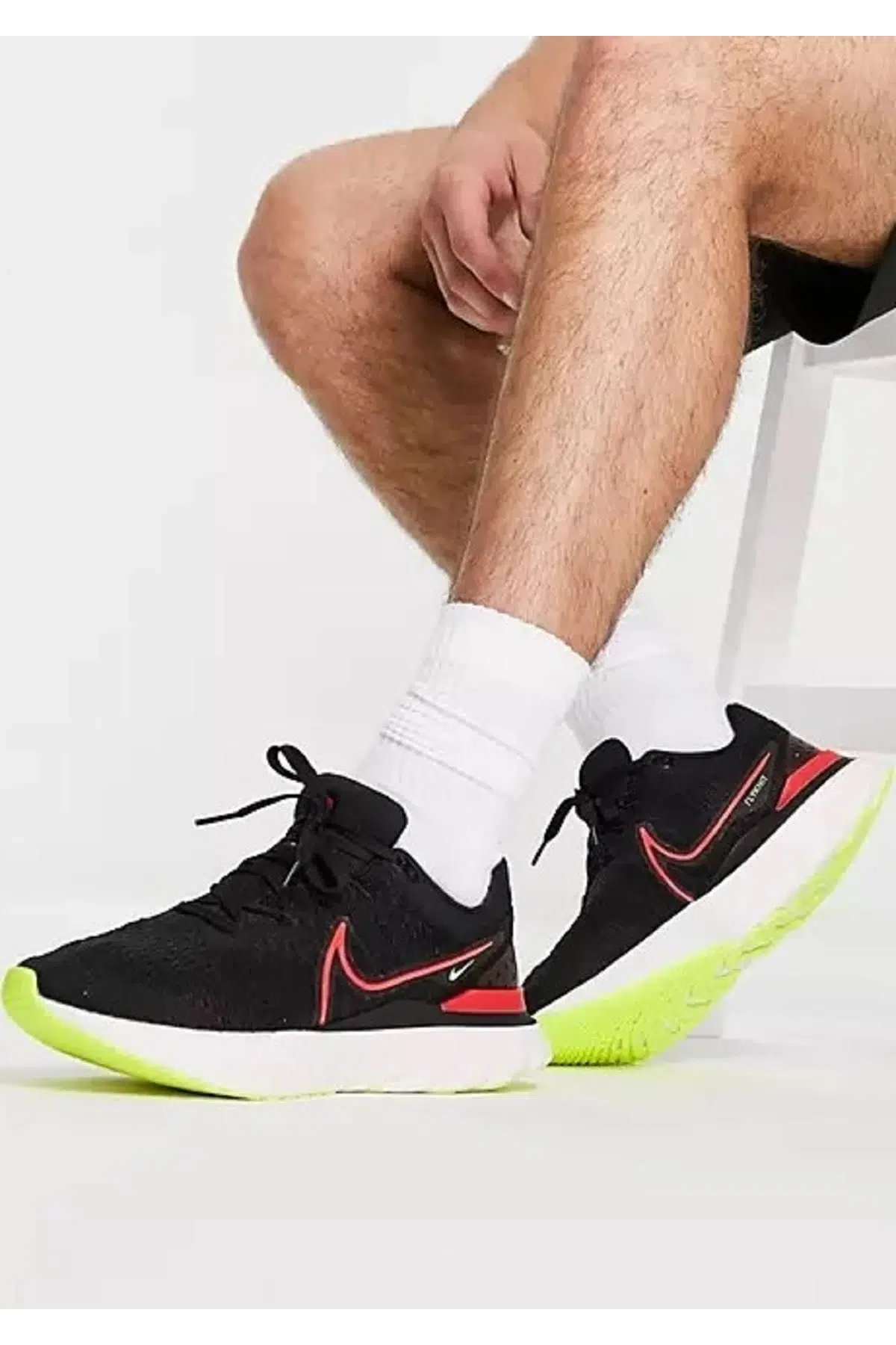 Nike infinity React Run Flyknit 3 Running Shoes Black Yürüyüş Koşu Ayakkabısı Siyah