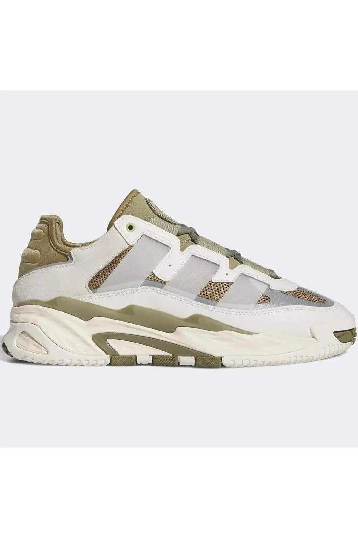 Adidas Niteball Leather Unisex Shoes Khaki Hakiki Deri Unisex Günlük Spor Ayakkabısı Haki