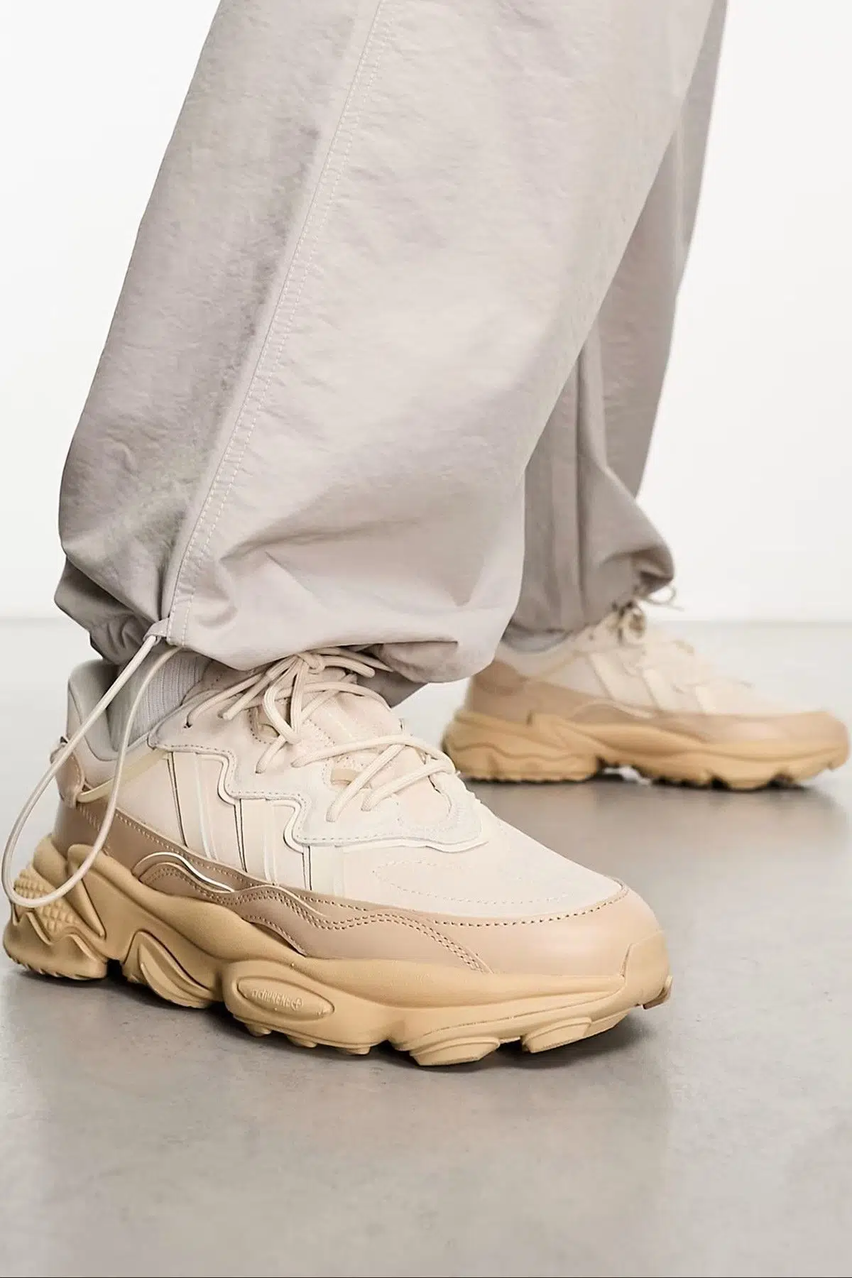 Adidas Ozweego TR Trainers Sneaker Erkek Hakiki Süet Günlük Spor Ayakkabı Bej