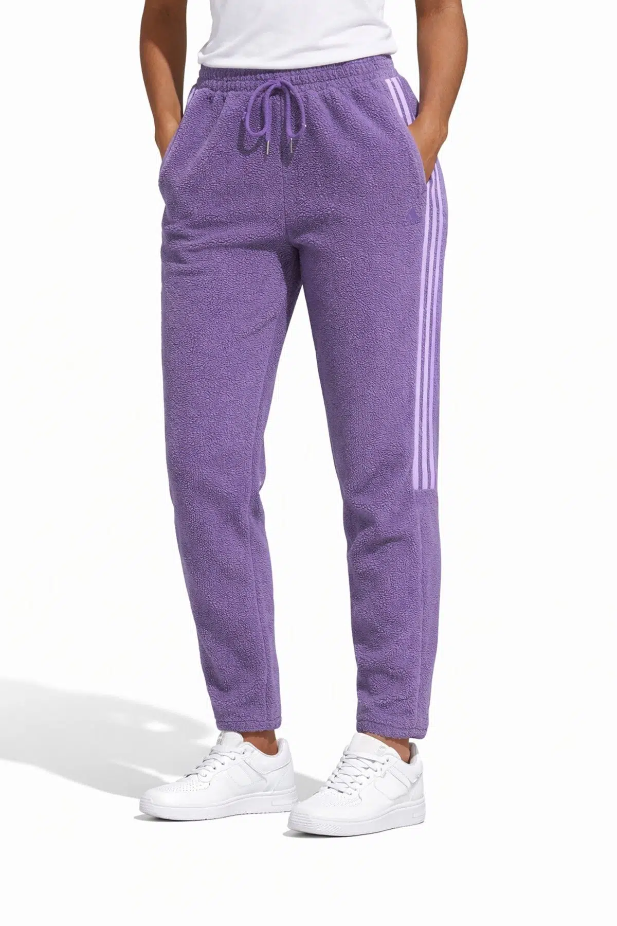 Adidas Sportswear Polarlı Eşofman Altı Mor Lila