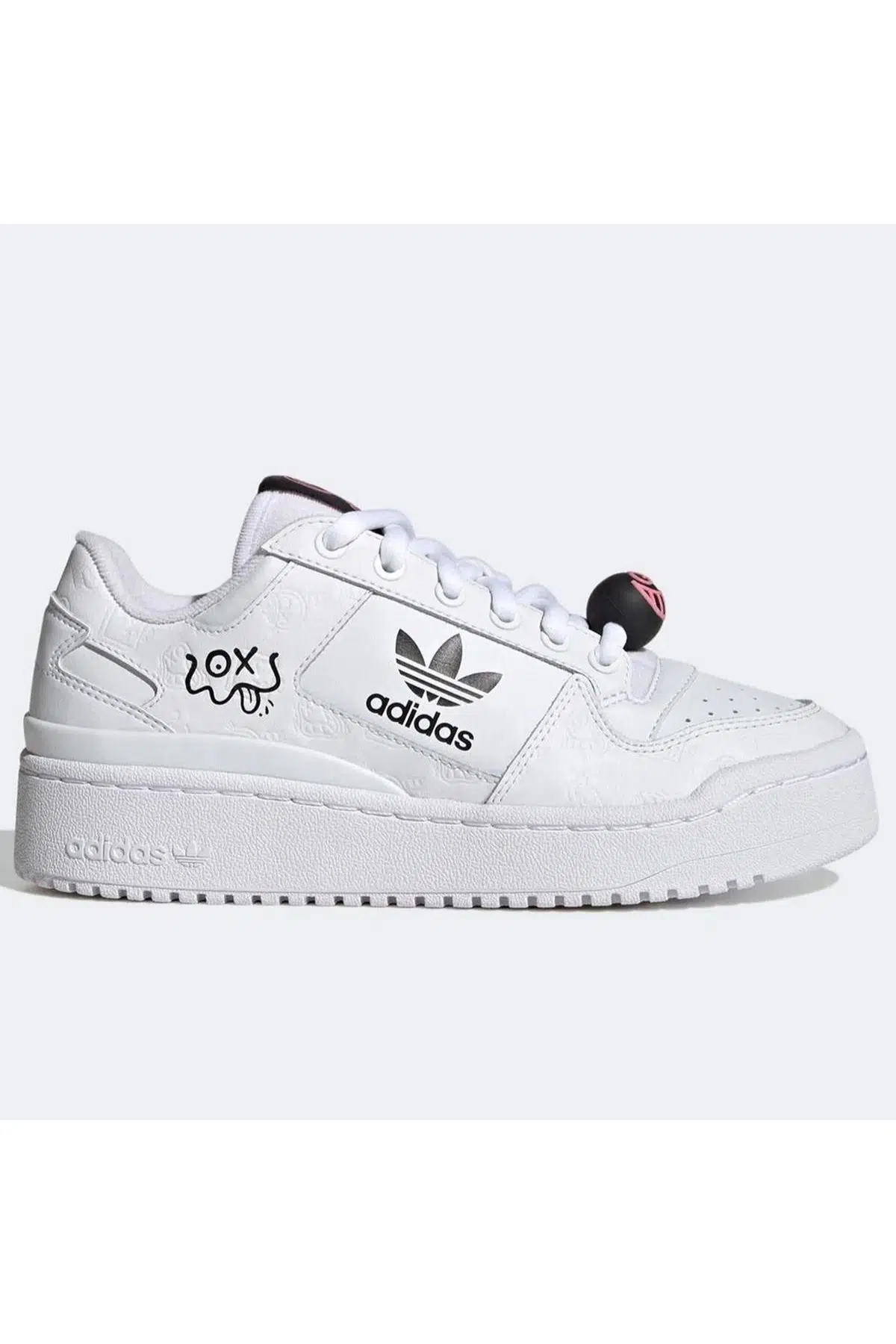 Adidas Forum Bold X Andre Saravia Womens Sneaker White Kadın Günlük Spor Ayakkabı Beyaz