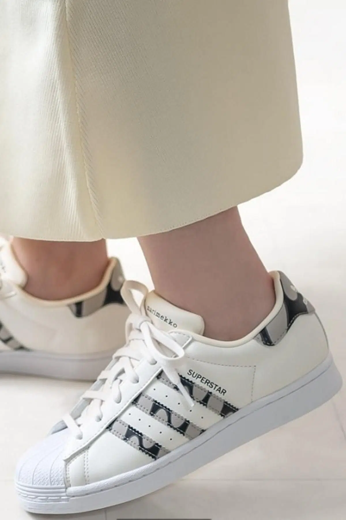 Adidas Superstar Marimekko W Kadın Sneaker Ayakkabı Krem