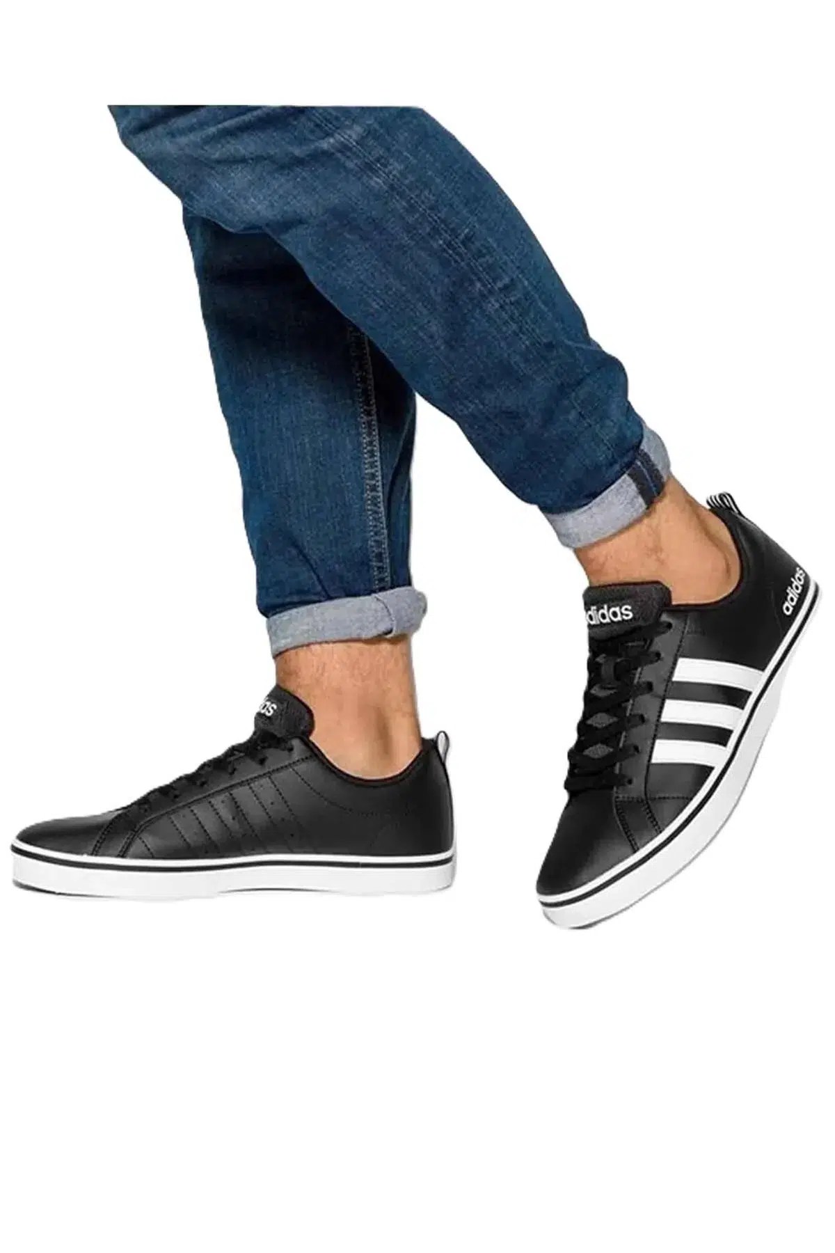 Adidas VS Pace Leather Sneaker Black Deri Günlük Siyah Erkek Spor Ayakkabı