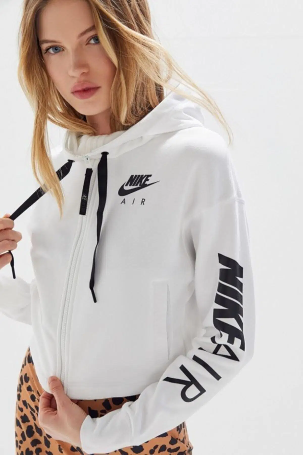 Nike Air Kapişonlu Beyaz Sweatshirt 