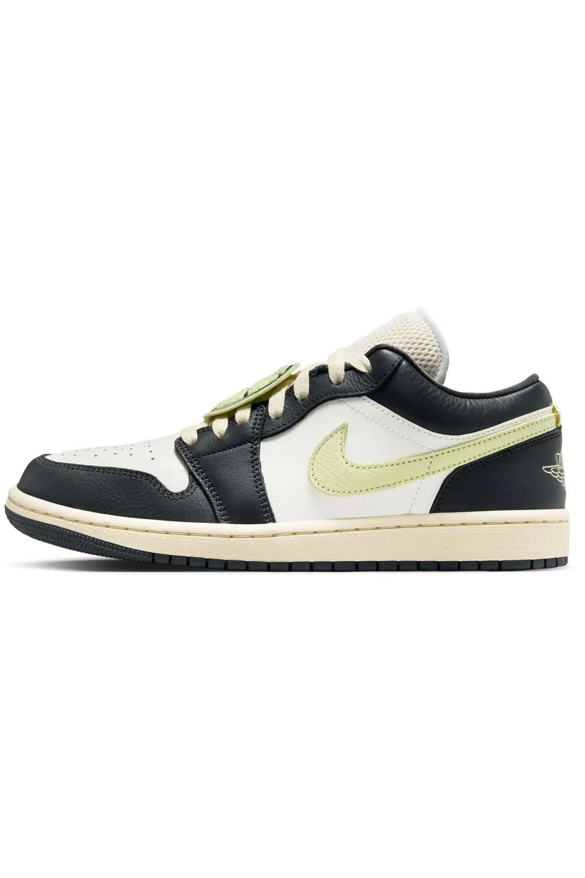 Air Jordan 1 Low 'Fall League' Special Edition Womens Sneaker Hakiki Deri Kadın Günlük Spor Ayakkabı Krem Antrasit