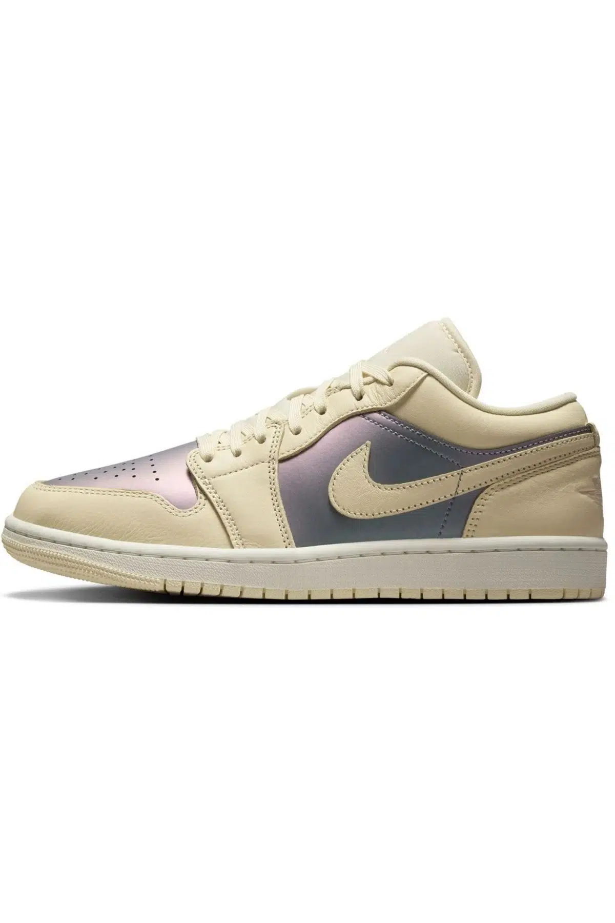 Air Jordan 1 Low Special Edition Womens Sneaker Hakiki Deri Kadın Günlük Spor Ayakkabı Krem