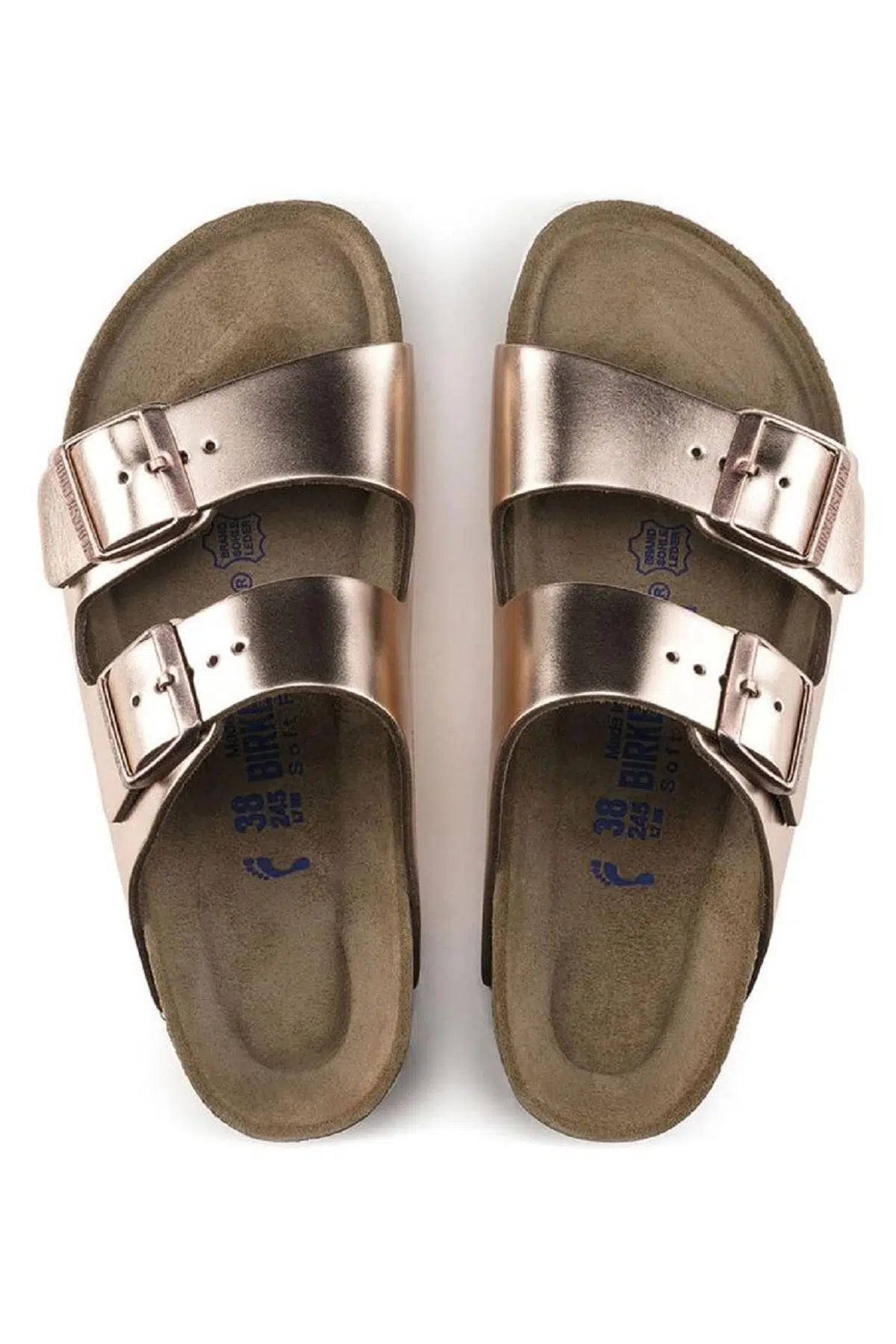 Birkenstock Arizona Birko Flor Çift Bantlı Regular Fit Bakır Renk Terlik