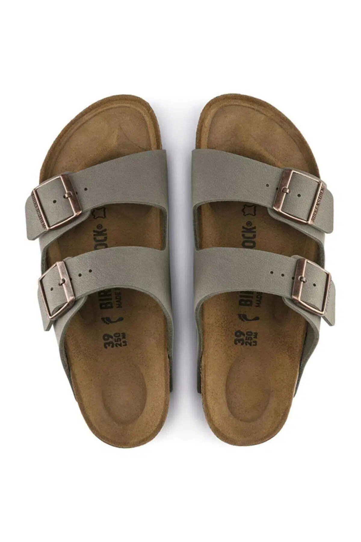 Birkenstock Arizona Birko Flor Çift Bantlı Unisex Stone Taş Renk Terlik