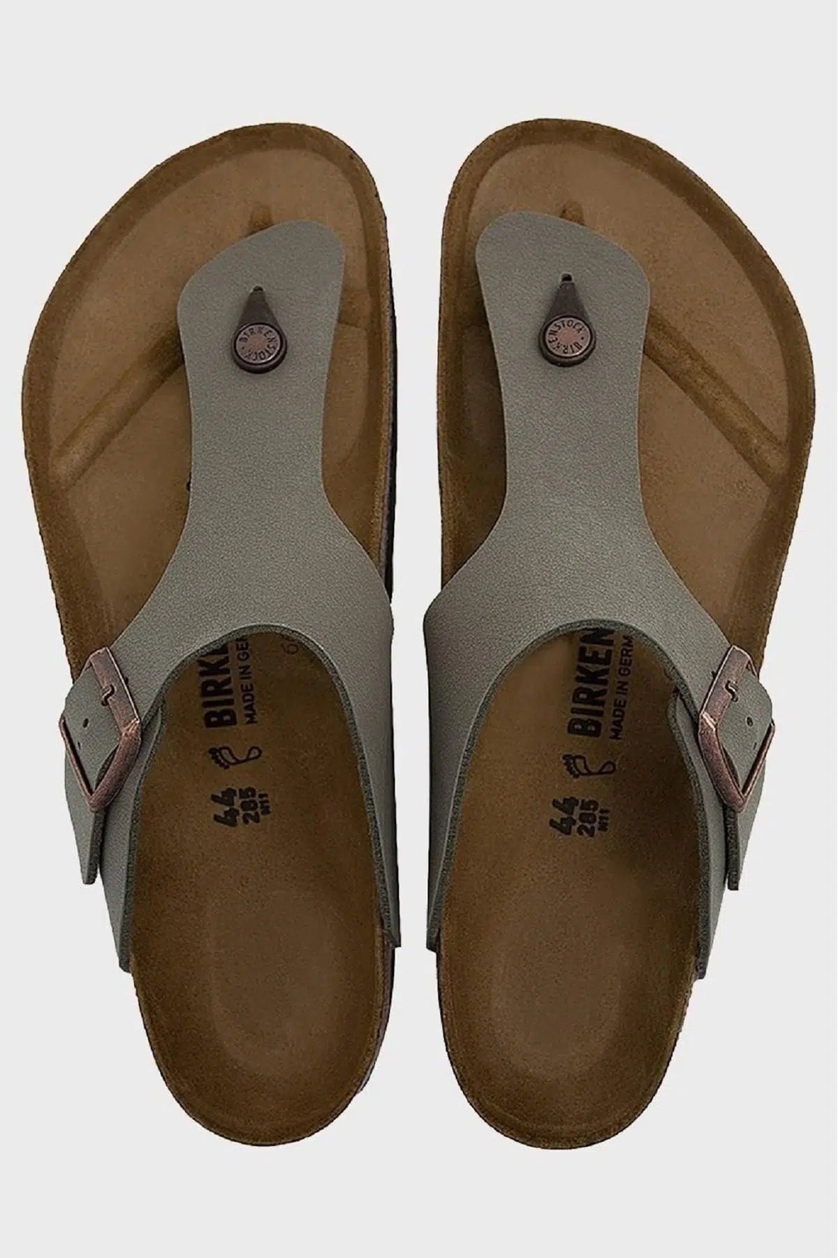 Birkenstock Ramses Regularf Fit Stone Rahat Kalıp Taş Mantar Deri Terlik