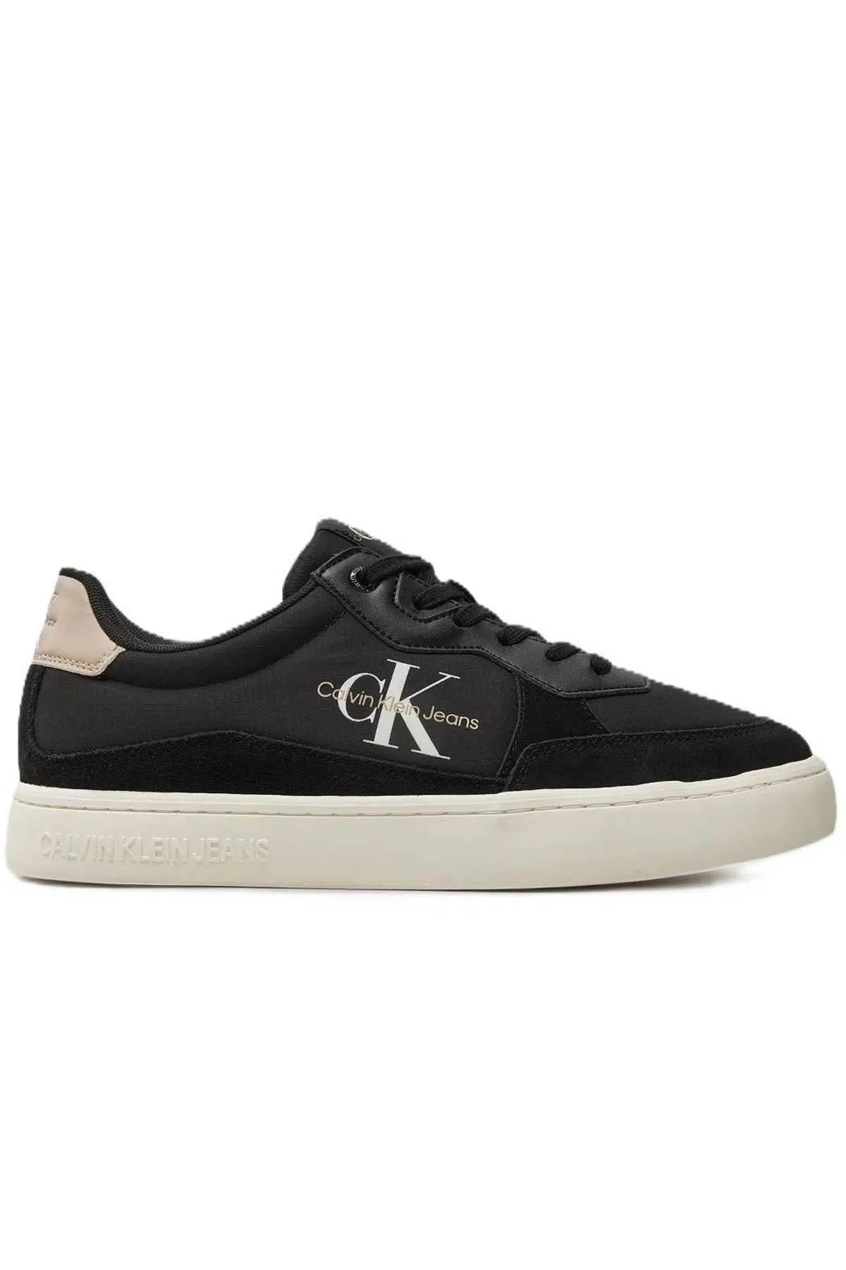 Calvin Klein Leather Mens Sneaker Black Hakiki Deri Günlük Spor Ayakkabı Siyah