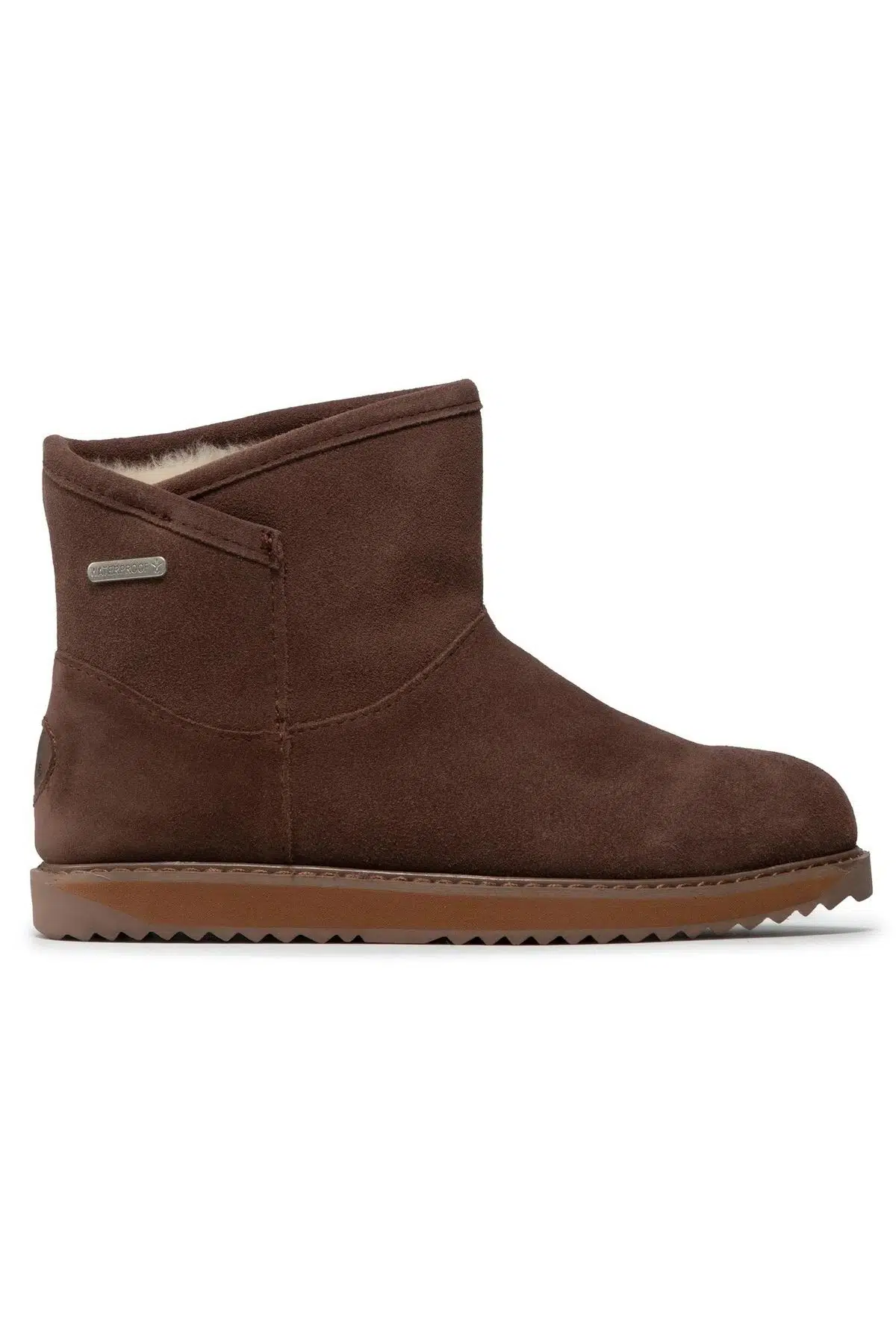 EMU Australia Leather Dofida Mini Waterproof Boot Kadın Koyun Derisi Koyun Kürkü Su Geçirmez Bot Kahverengi