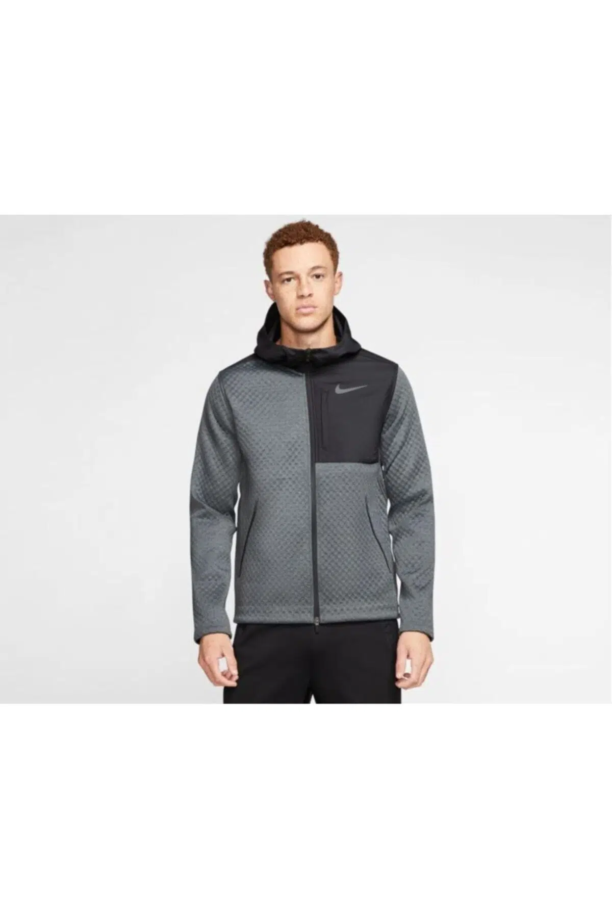 Erkek Gri Therma Hooded Training Kapüşonlu Ceket Bv3998-070