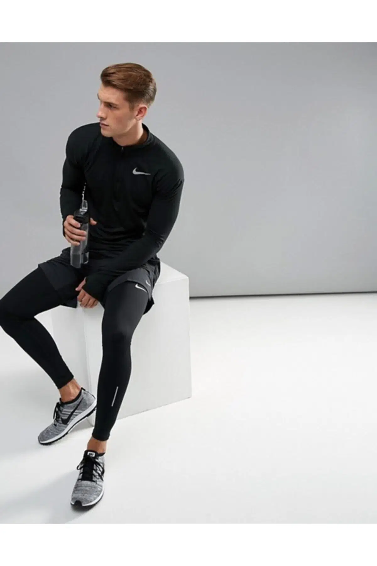 Nike Erkek Siyah Spor Tayt AT4020-010
