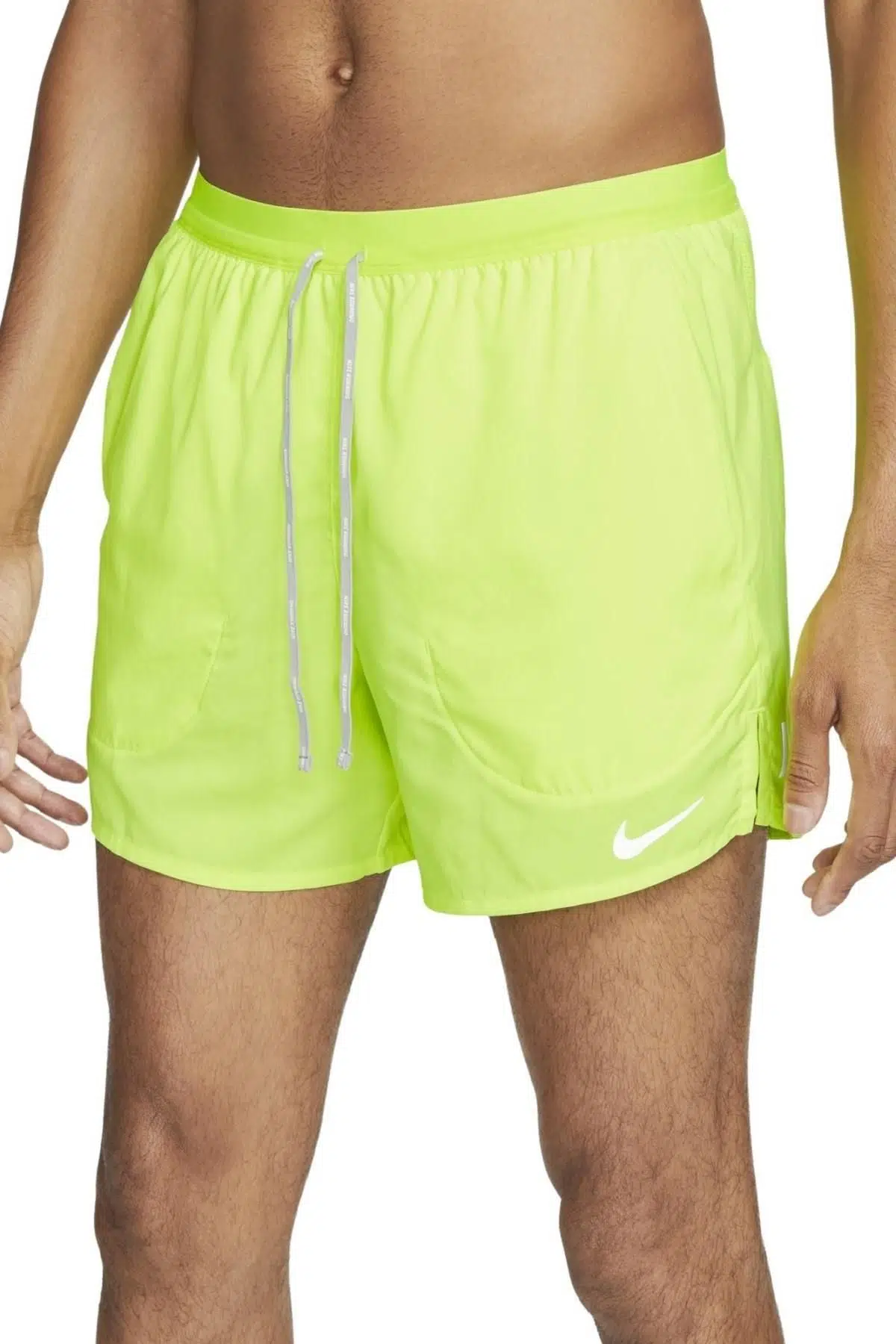 Nike Flex 2 in 1 Stride Men's Brief Running Shorts Fermuarlı Kısa Şort Sarı