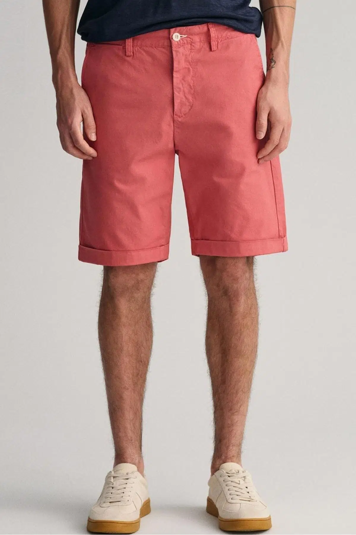 GANT Men's Regular Fit Allister Sunfaded Chino Bermuda Shorts Erkek Kanvas Bermuda Şort Kiremit