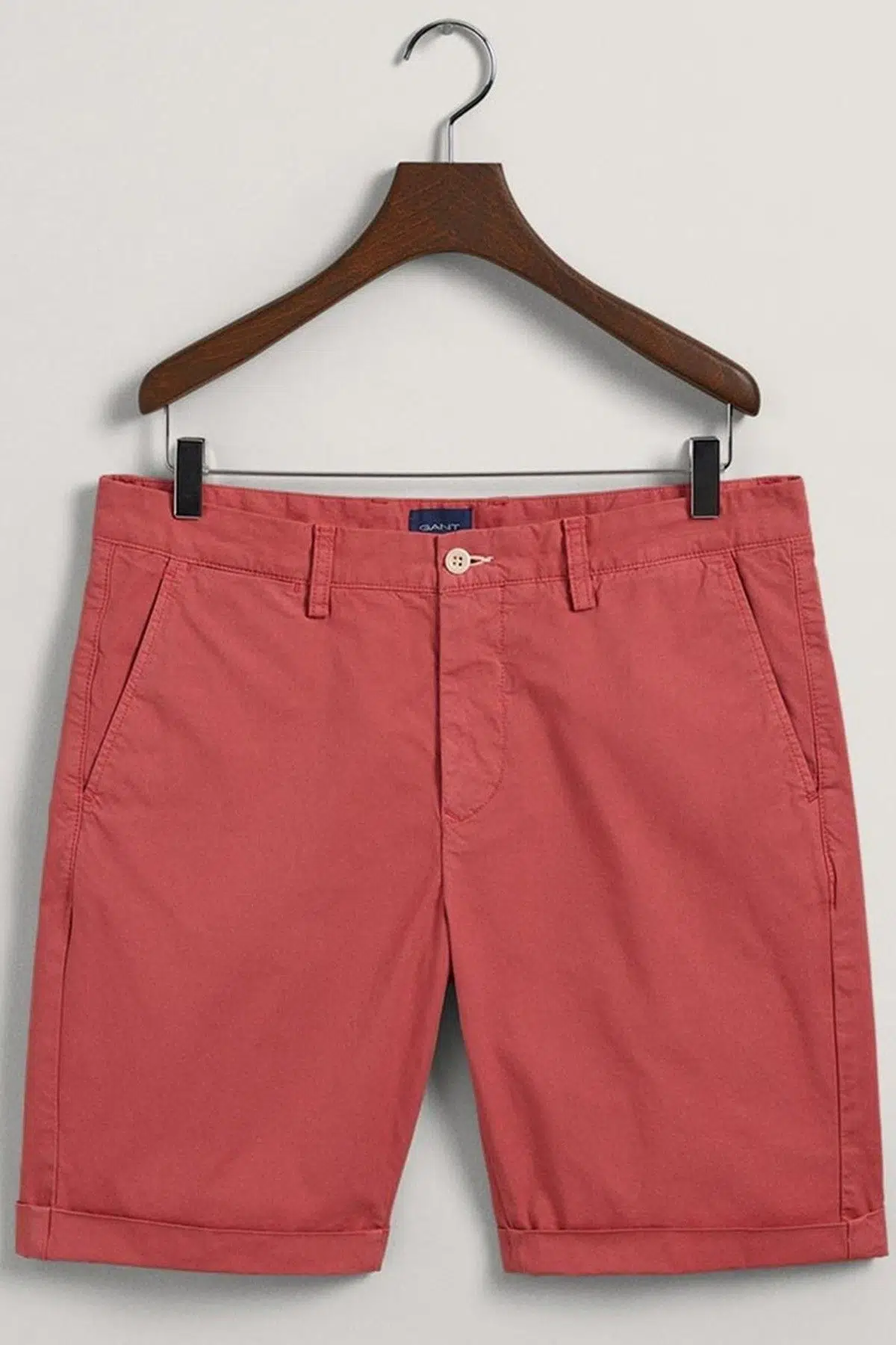 205043-640 GANT Men's Regular Fit Allister Sunfaded Chino Bermuda Shorts Erkek Kanvas Bermuda Şort Kiremit