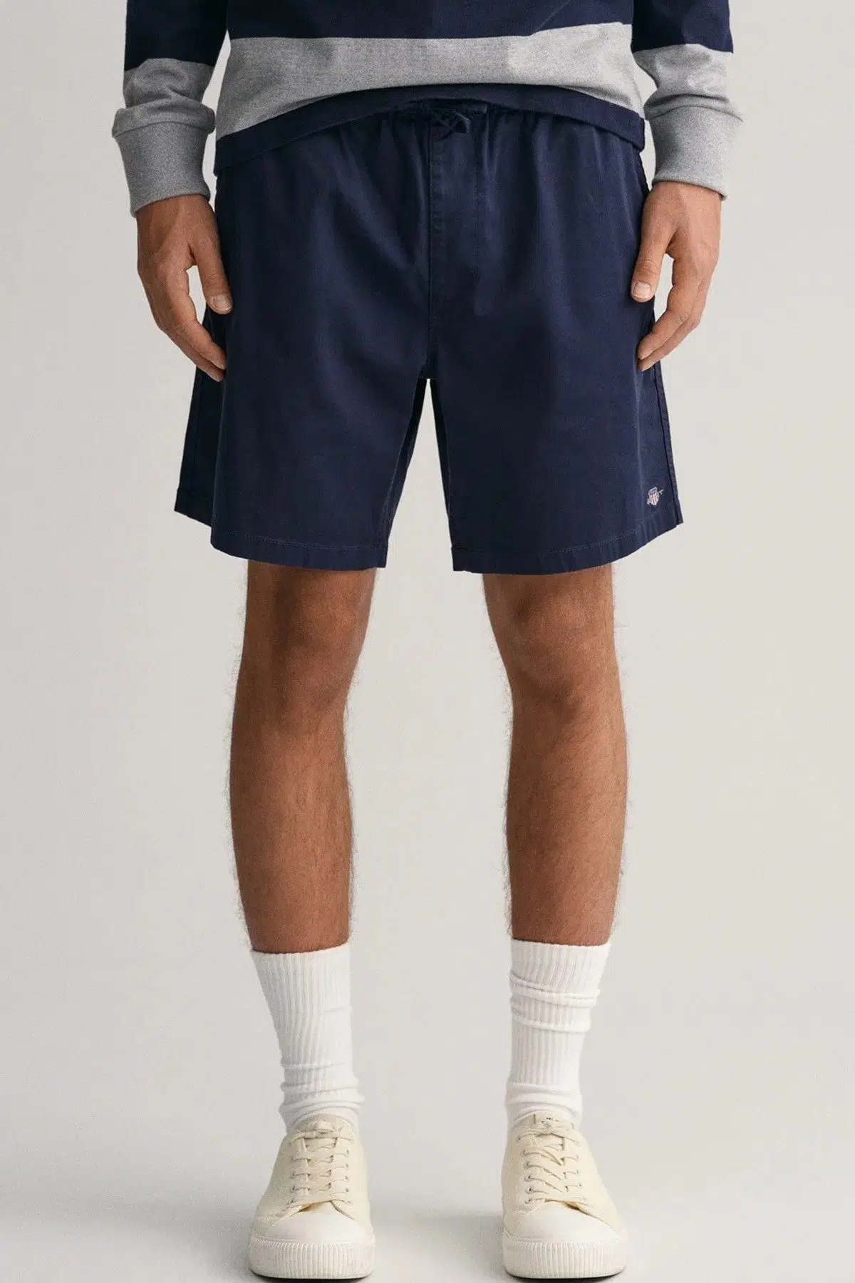 GANT Men's Regular Fit Soft Canvas Bermuda Shorts Erkek Yumuşak Kanvas Bermuda Şort Lacivert