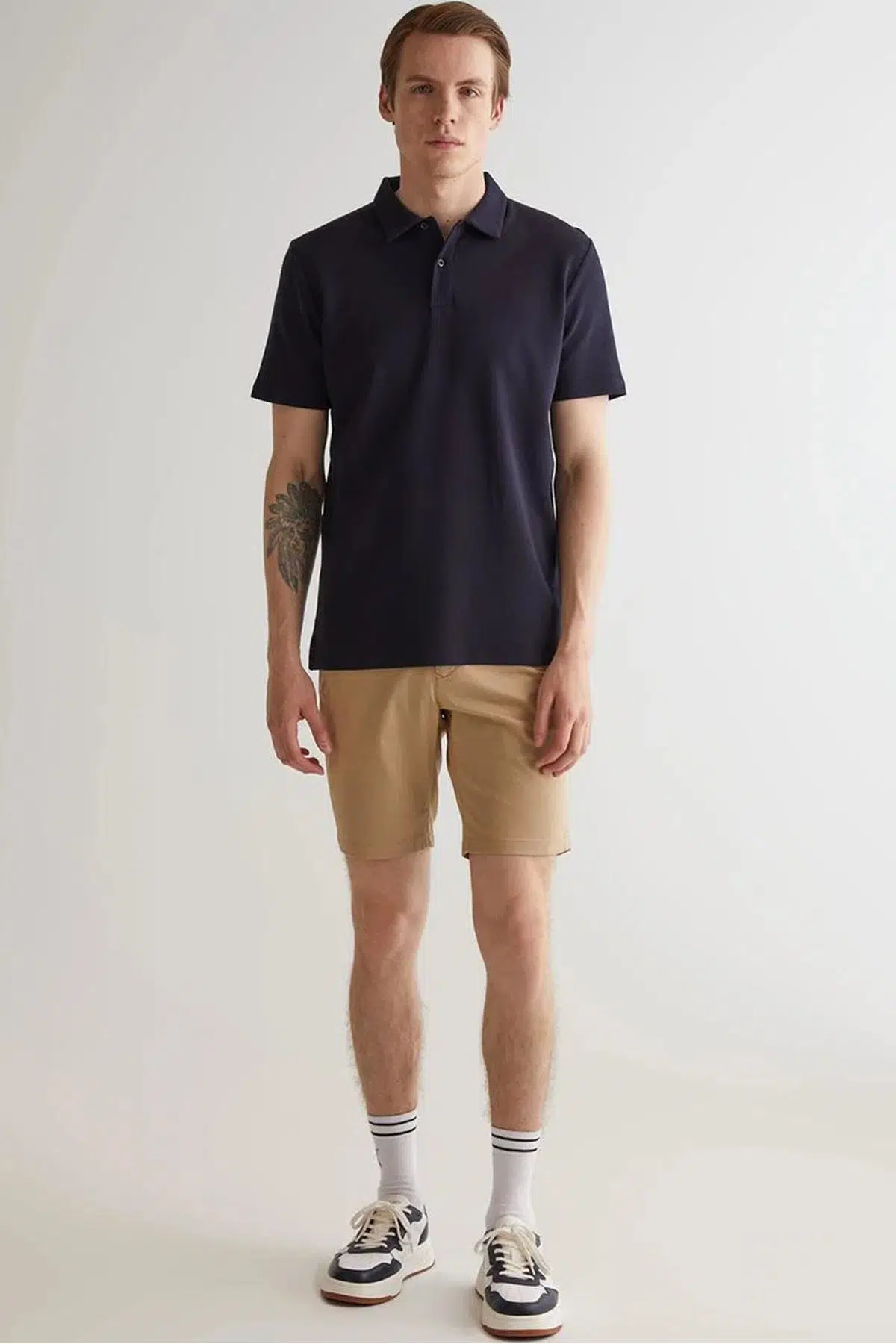 GANT Men's Slim Fit Chino Bermuda Shorts Erkek Dar Kesim Kanvas Bermuda Şort Bej