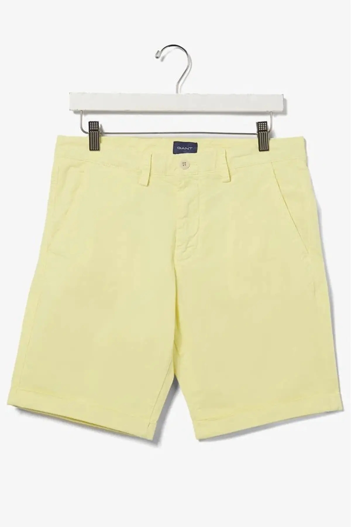 205043-721 GANT Men's Regular Fit Allister Sunfaded Chino Bermuda Yellow Shorts Erkek Kanvas Bermuda Şort Sarı