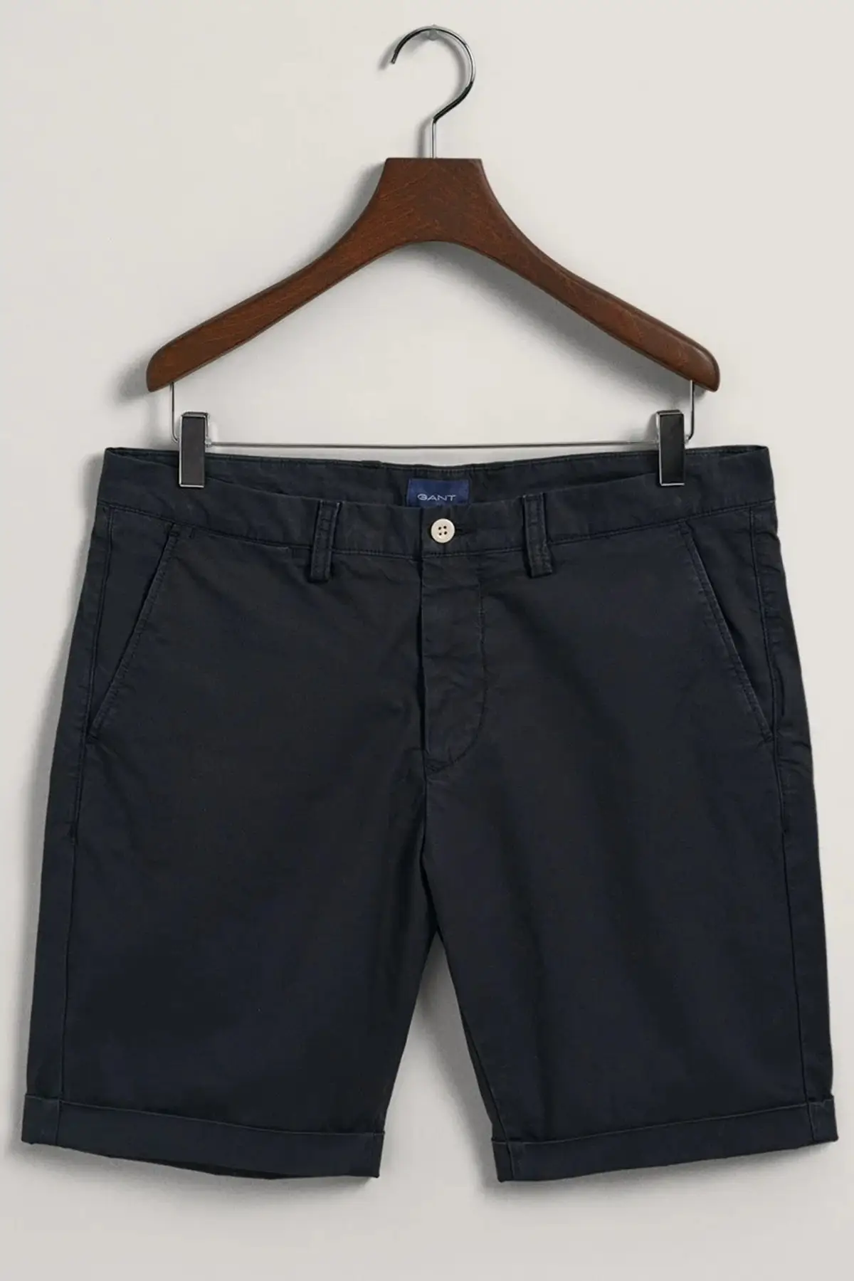 205043-410 GANT Men's Regular Fit Allister Sunfaded Chino Bermuda Navy Shorts Erkek Kanvas Bermuda Şort Lacivert
