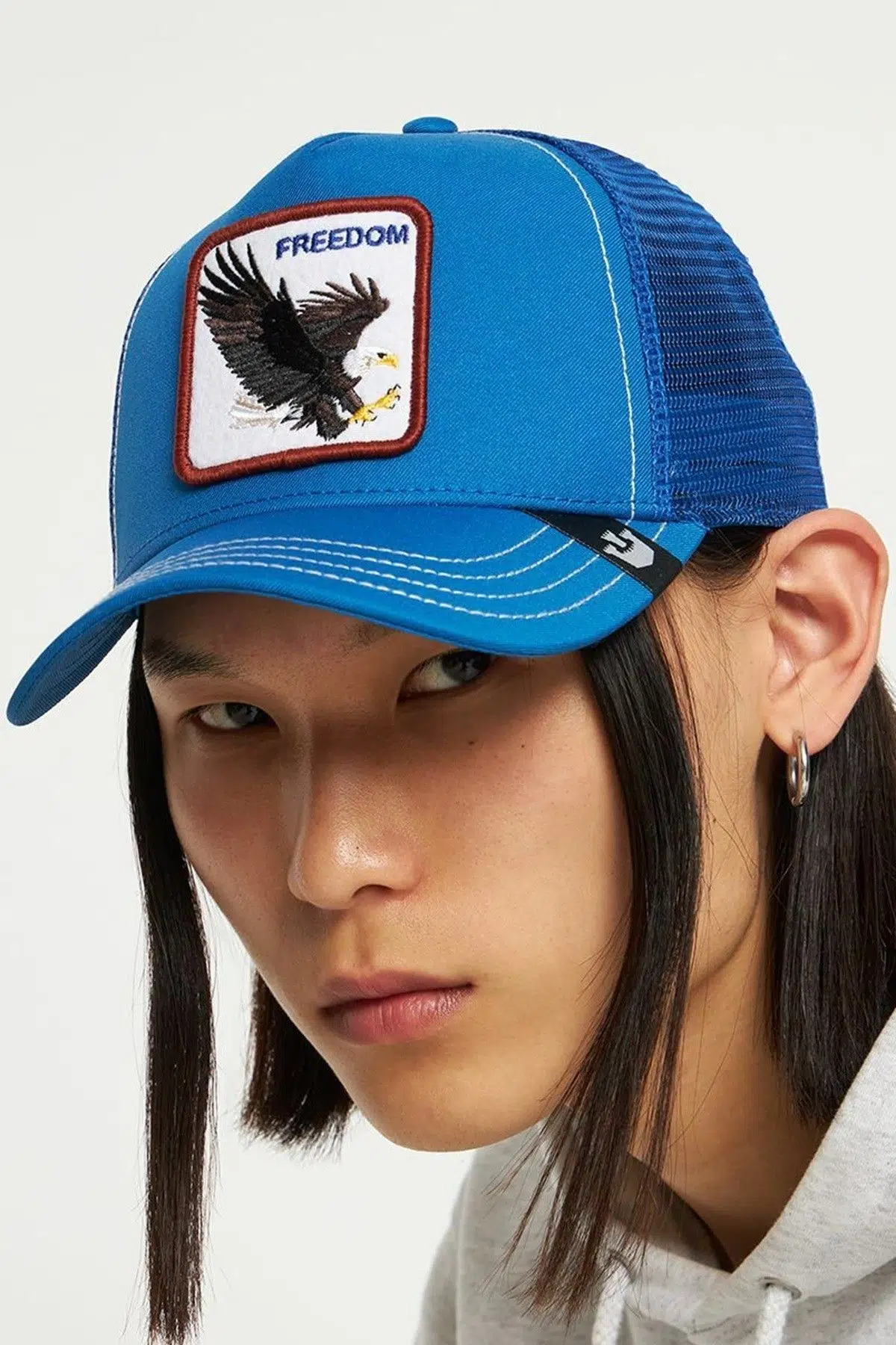 Goorin Bros The Freedom Eagle Adler Blue A Frame Adjustable Trucker Cap Unisex Şapka Mavi
