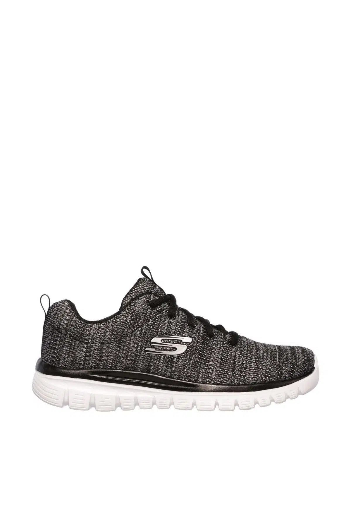 Skechers GRACEFUL-TWISTED FORTUNE Kadın Siyah Spor Ayakkabı 12614 BKW