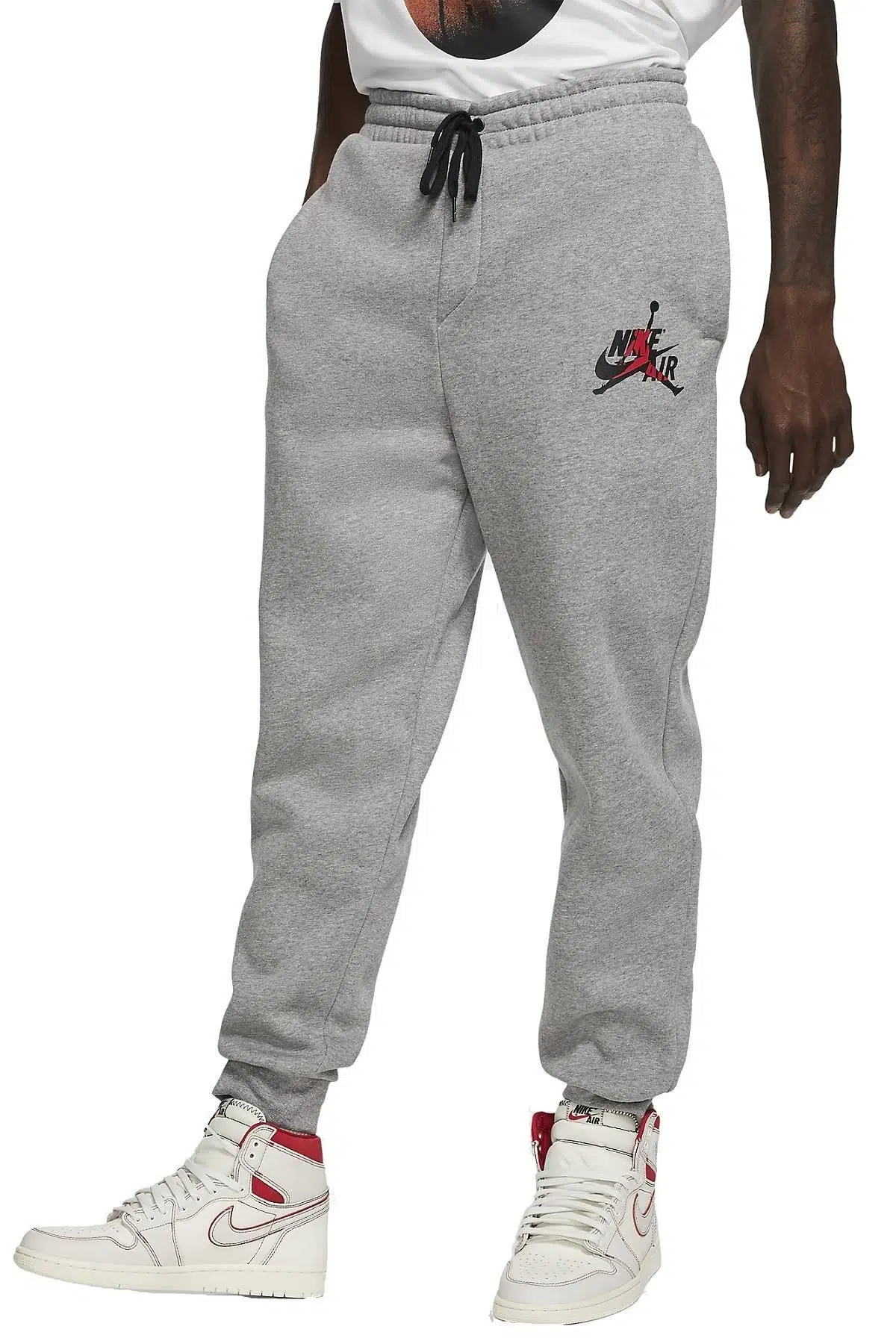 Jordan Jumpman Air Fleece Jogger Eşofman Altı Polarlı Gri Melanj