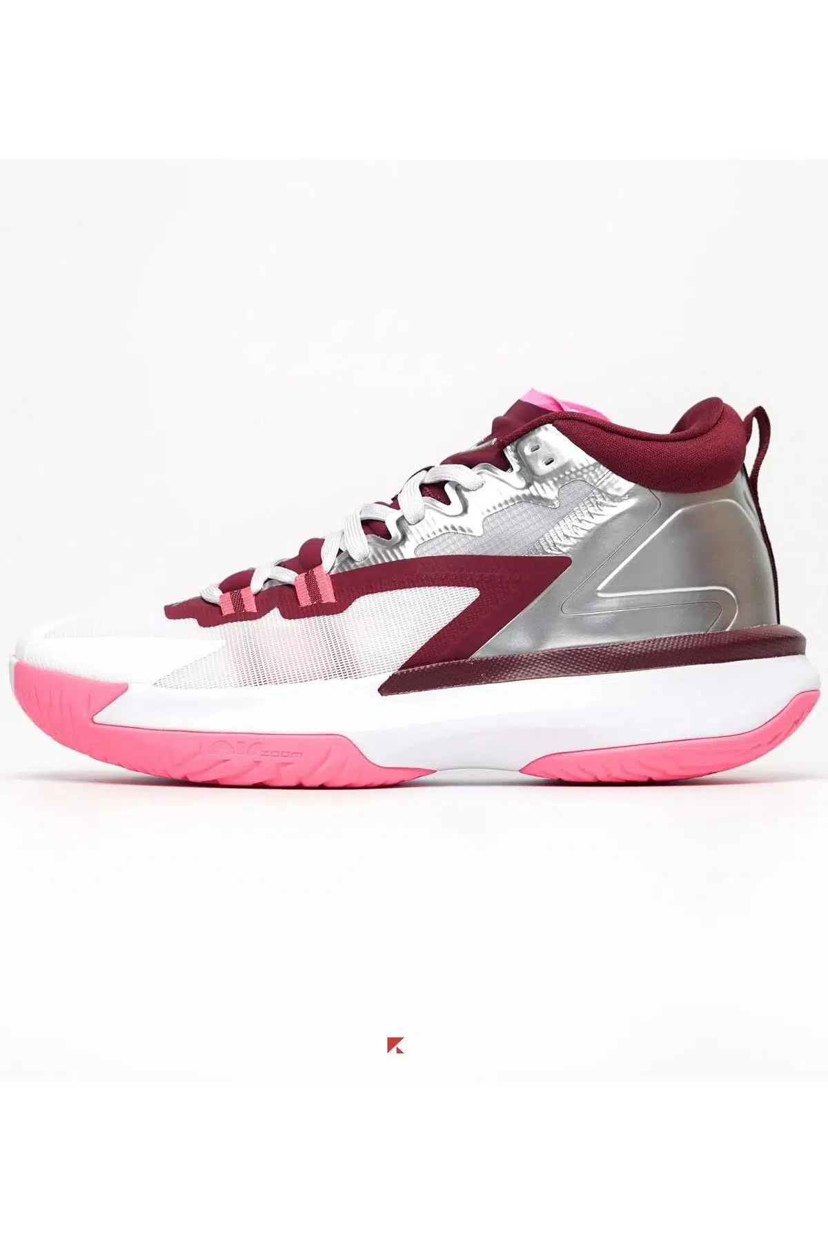 Jordan Zion 1 Unisex Basketbol Ayakkabısı Beyaz Metalik Gümüş