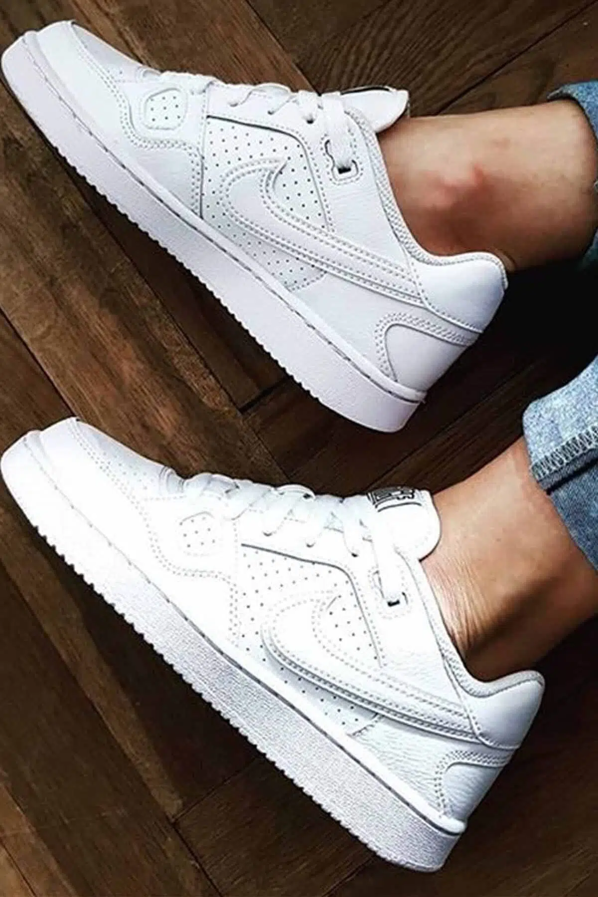 Nike Son Of Force White Sneaker Leather Hakiki Deri Beyaz Günlük Spor Ayakkabı