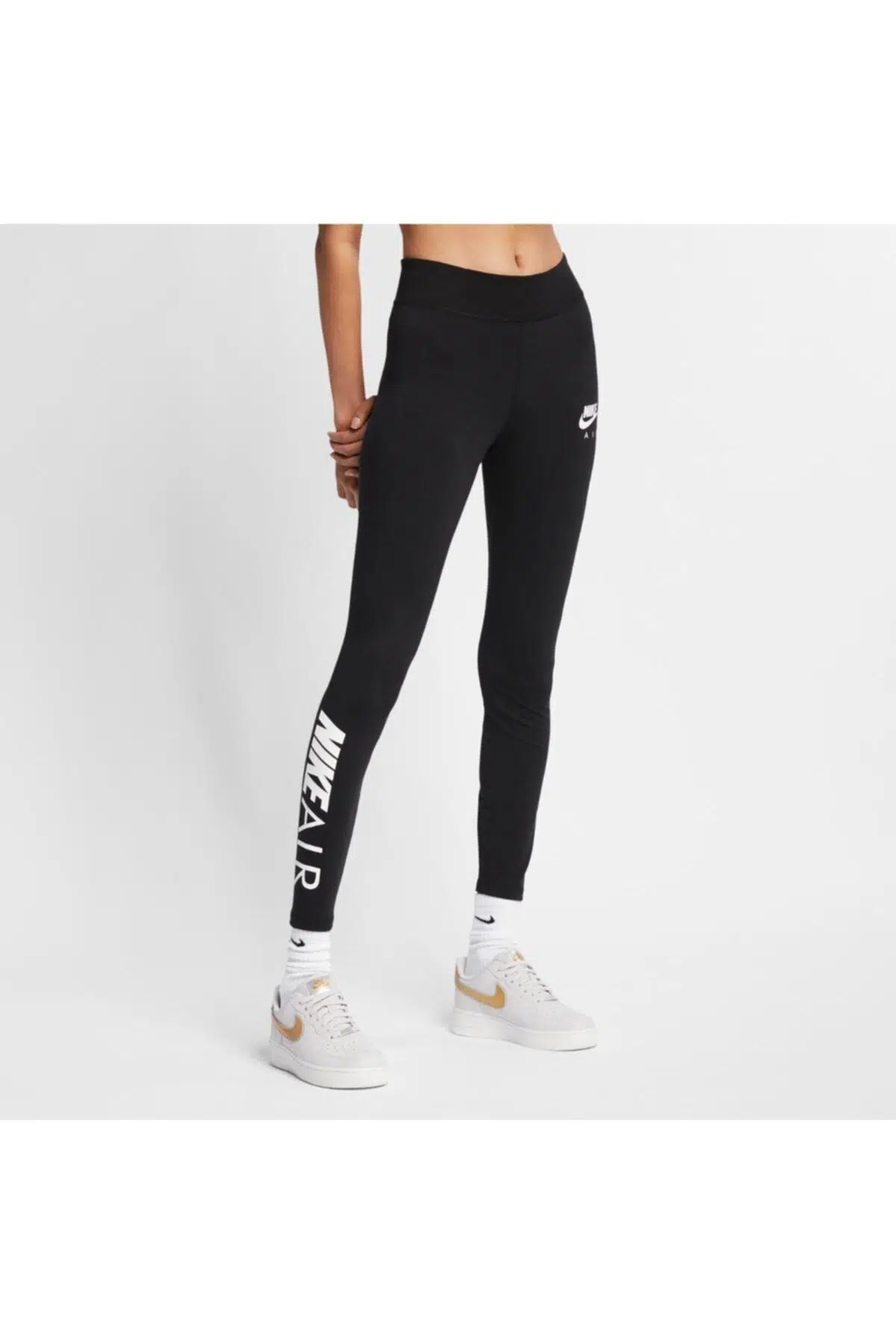 Kadın Siyah Beyaz Air Max Legging Ar3503-010