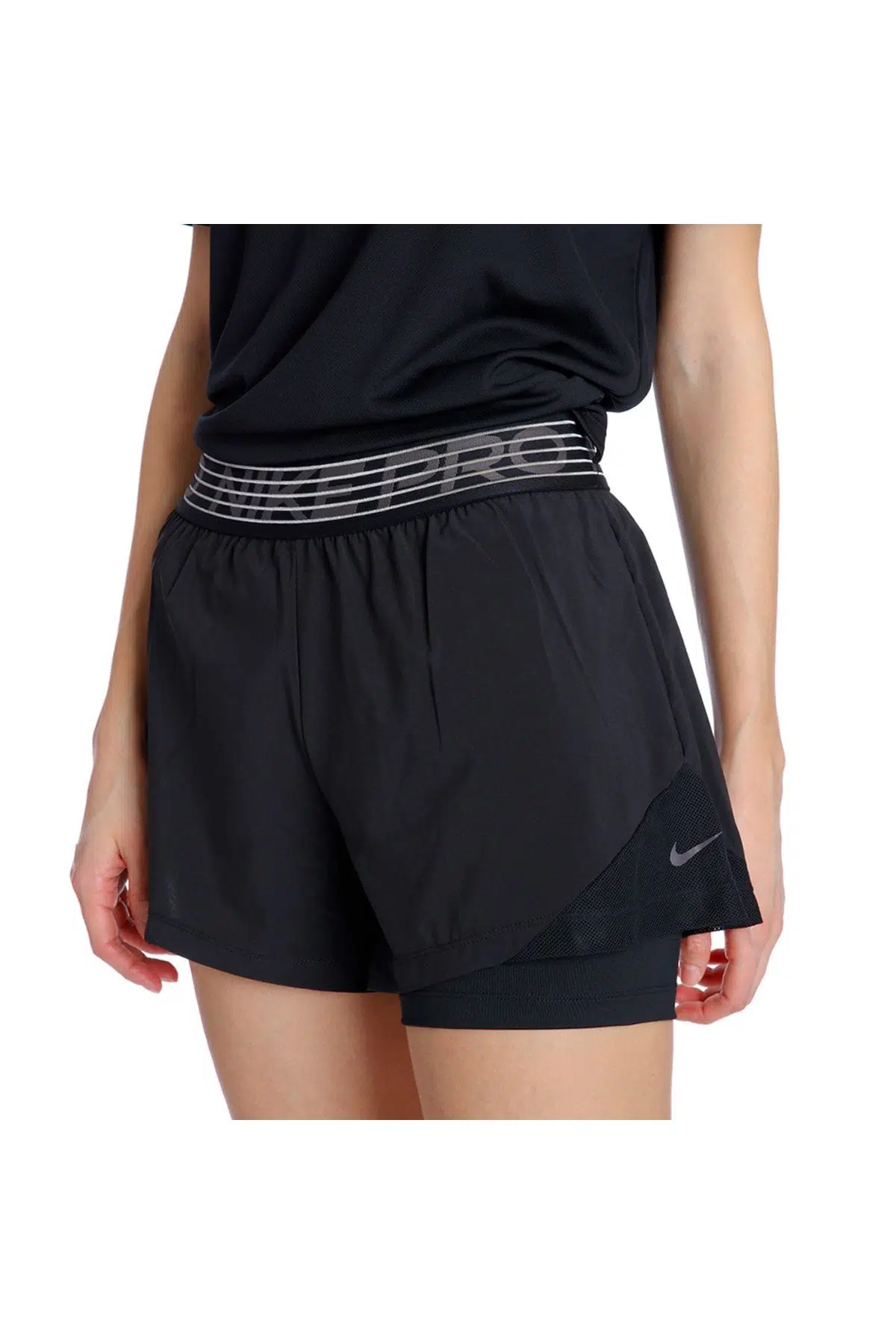 Nike Kadın Siyah Pro Flex 2-in-1 Şort