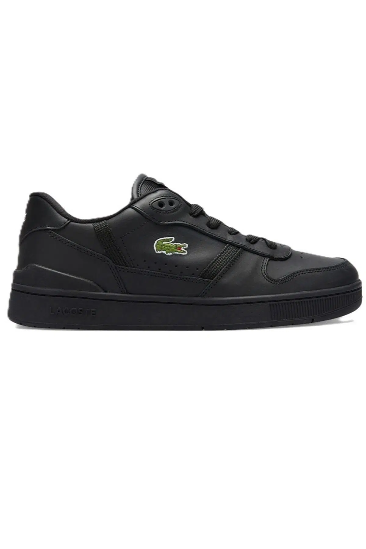 Lacoste 224 2 SMA T-Clip Set Leather Mens Sneaker Hakiki Deri Erkek Günlük Spor Ayakkabı Siyah