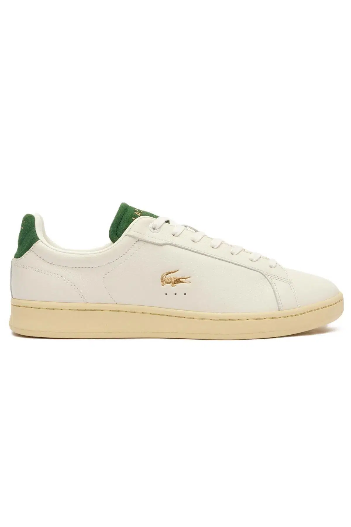 Lacoste Carnaby Pro Mens Leather Sneaker Hakiki Deri Günlük Spor Ayakkabı Krem