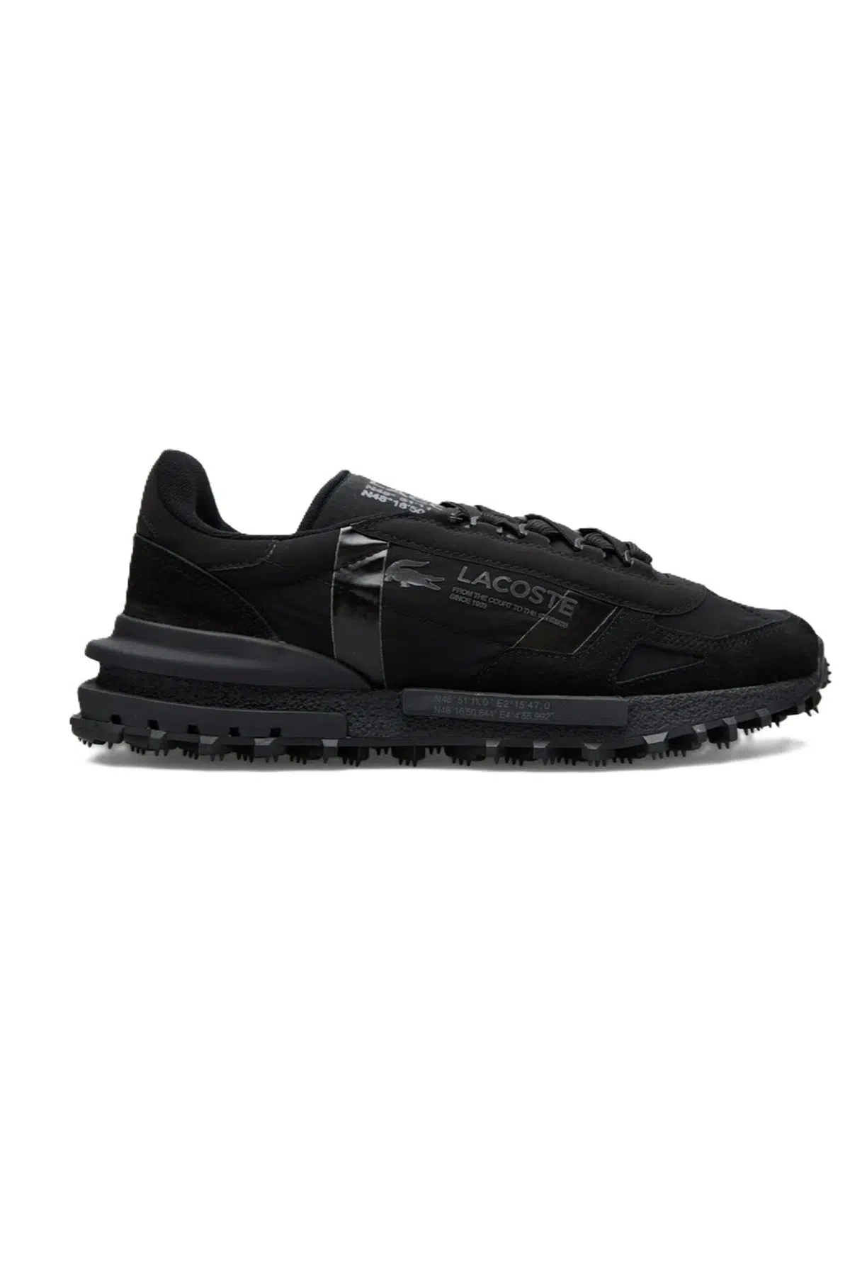 Lacoste Elite Active Leather Mens Sneaker Hakiki Deri Erkek Günlük Spor Ayakkabı Siyah