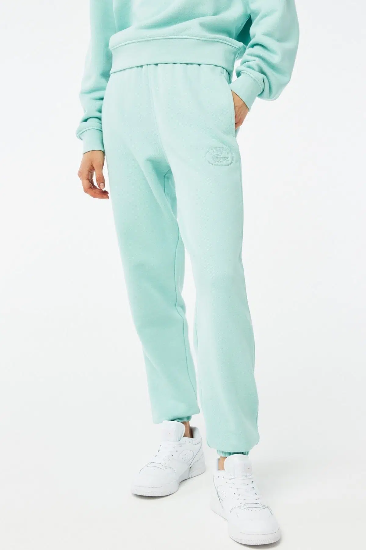 Lacoste Embroidered Women's Joggers Kadın Organik Pamuk Eşofman Altı Yeşil