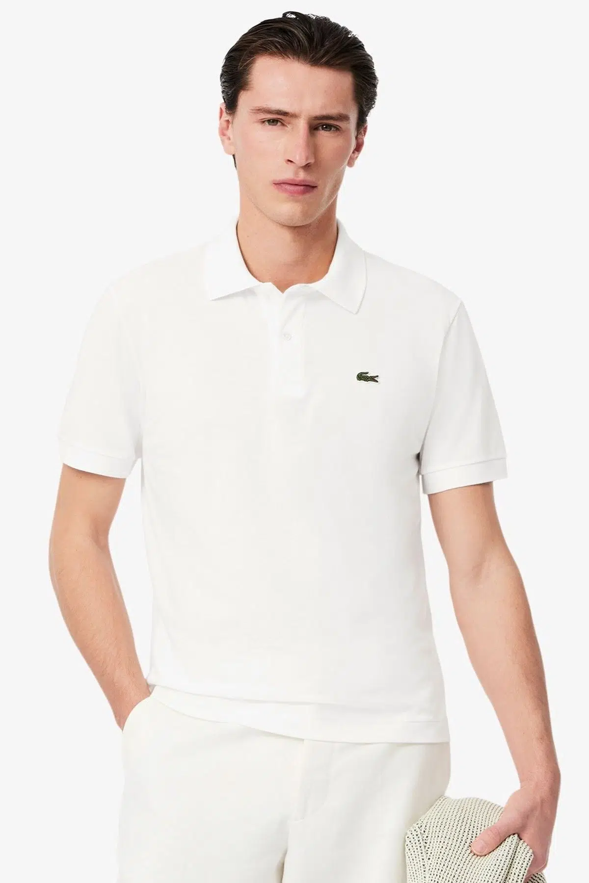 Lacoste L.12.12 Light Men's Classic Fit Polo T-shirt Erkek Polo Yaka Tişört Beyaz