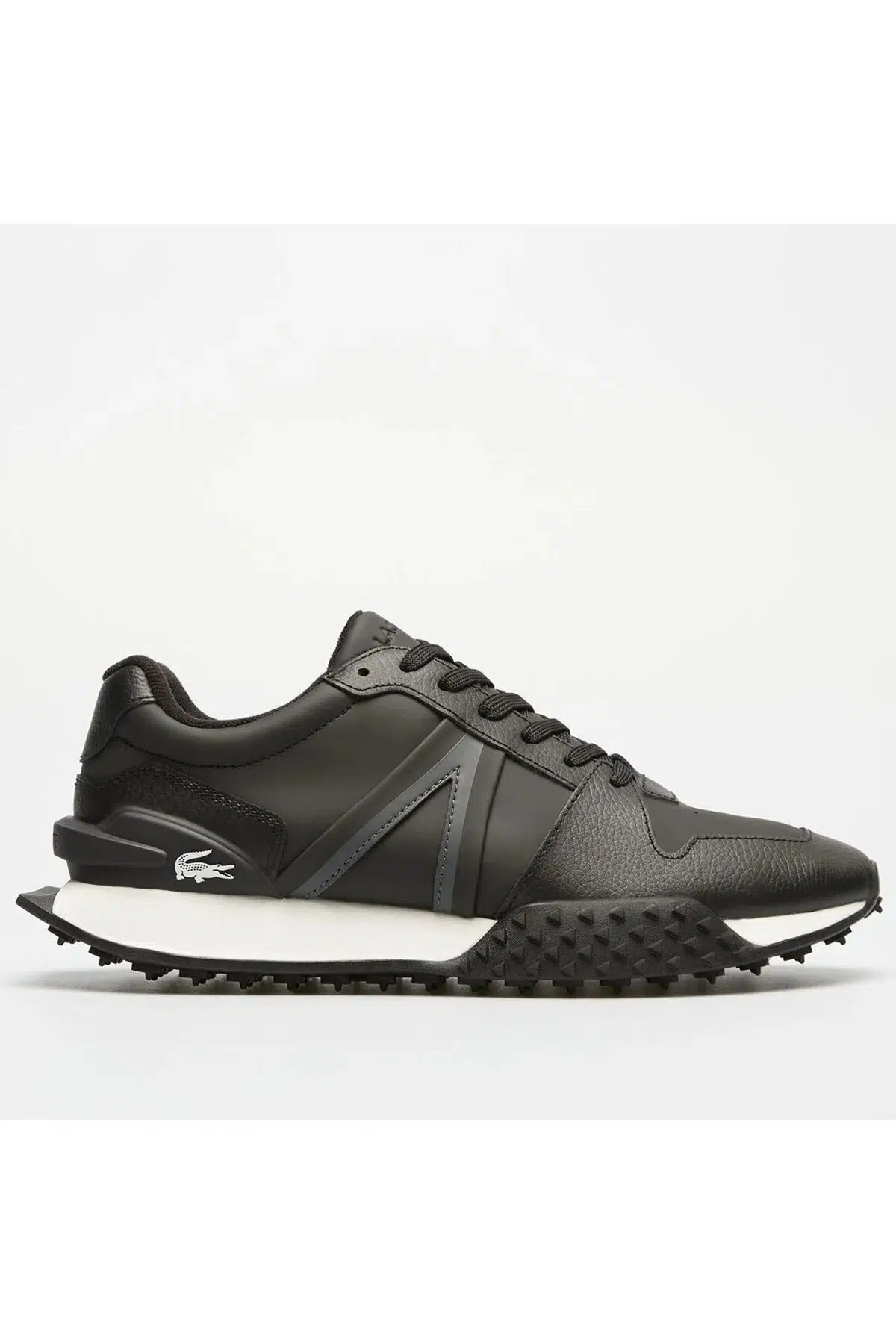 Lacoste L-Spin Deluxe Leather Mens Sneaker Hakiki Deri Erkek Günlük Spor Ayakkabı Siyah