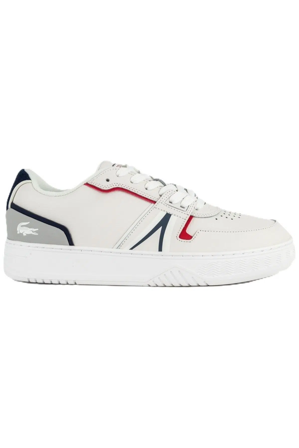 Lacoste L001 1 SMA Leather Mens Sneaker Hakiki Deri Erkek Günlük Spor Ayakkabı Krem