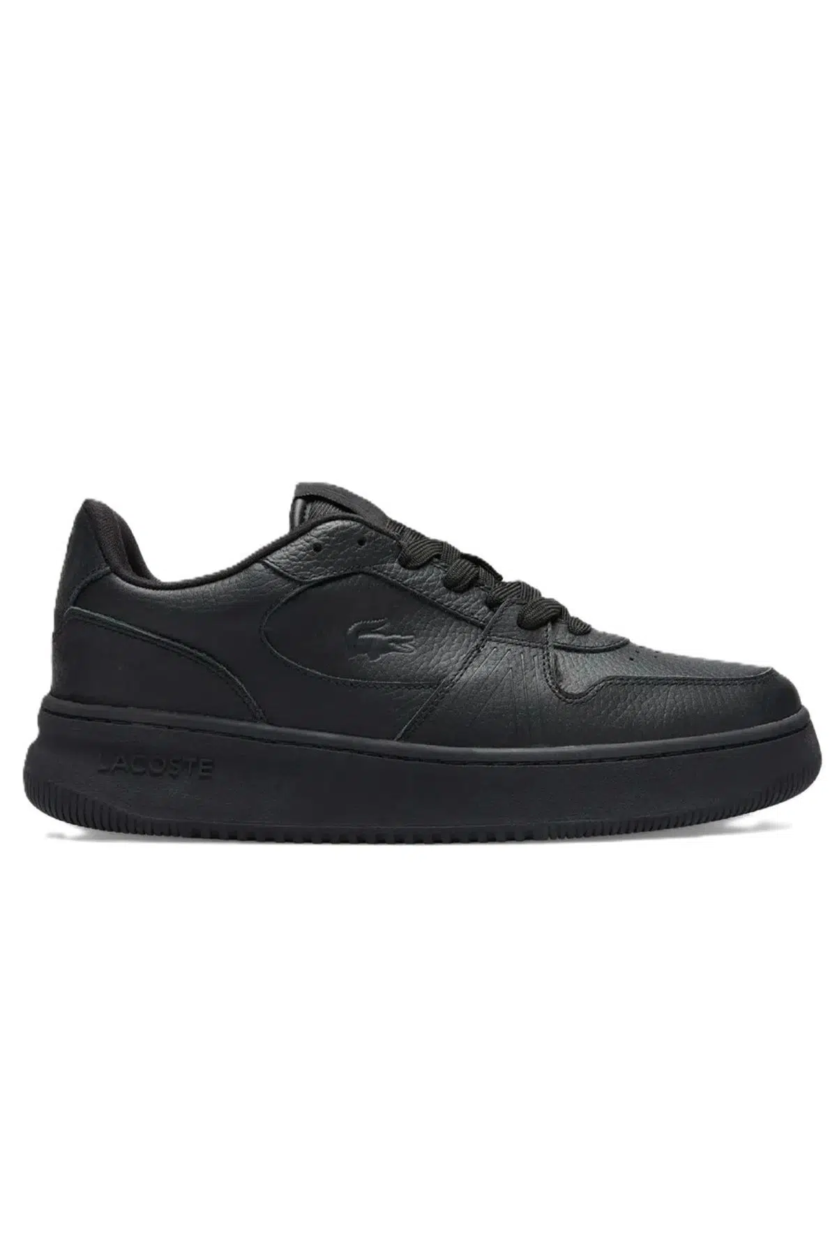 Lacoste L001 224 7 SMA Leather Mens Sneaker Hakiki Deri Erkek Günlük Spor Ayakkabı Siyah