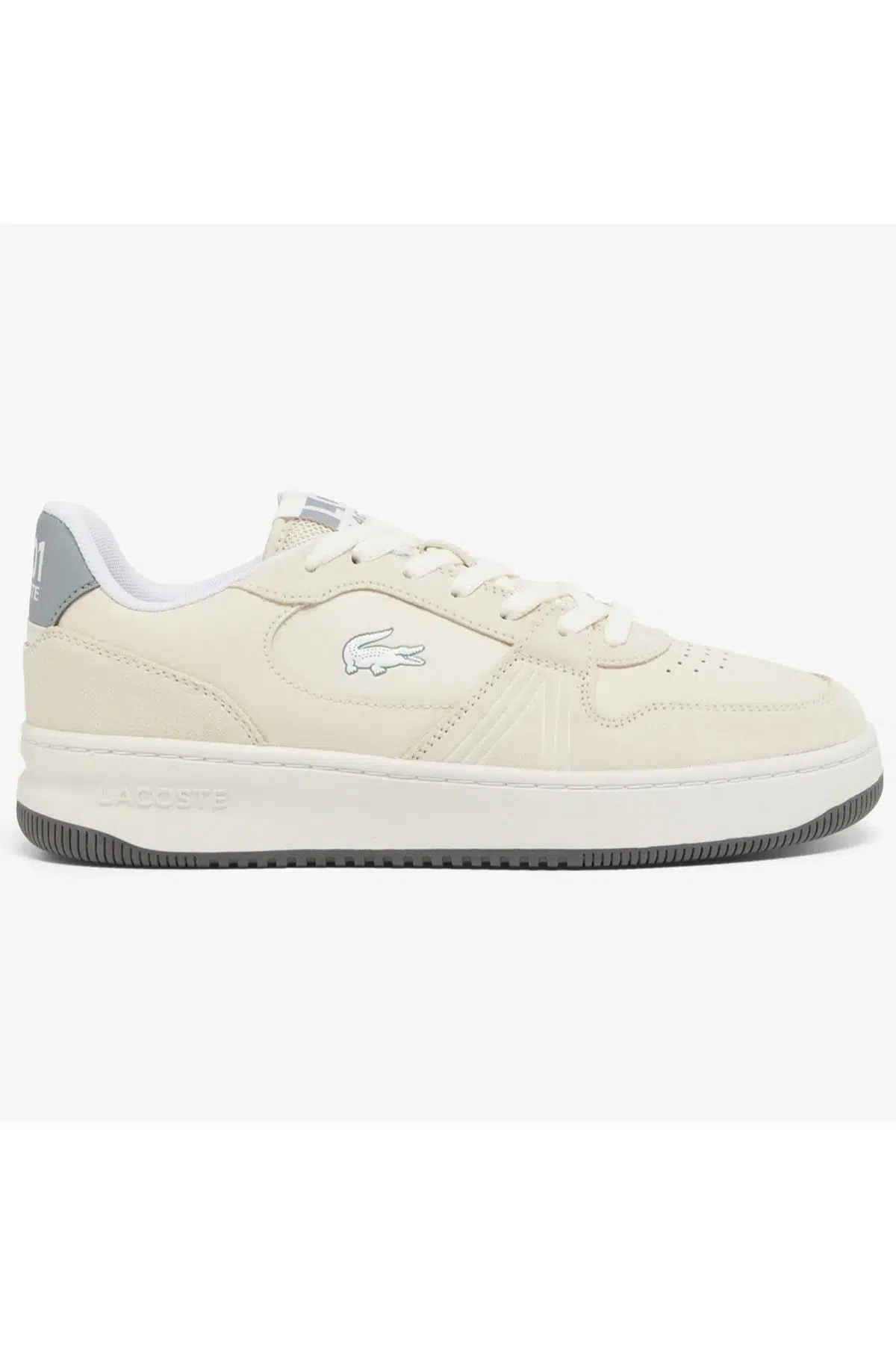 Lacoste L001 Set Hakiki Deri Erkek Krem Sneaker