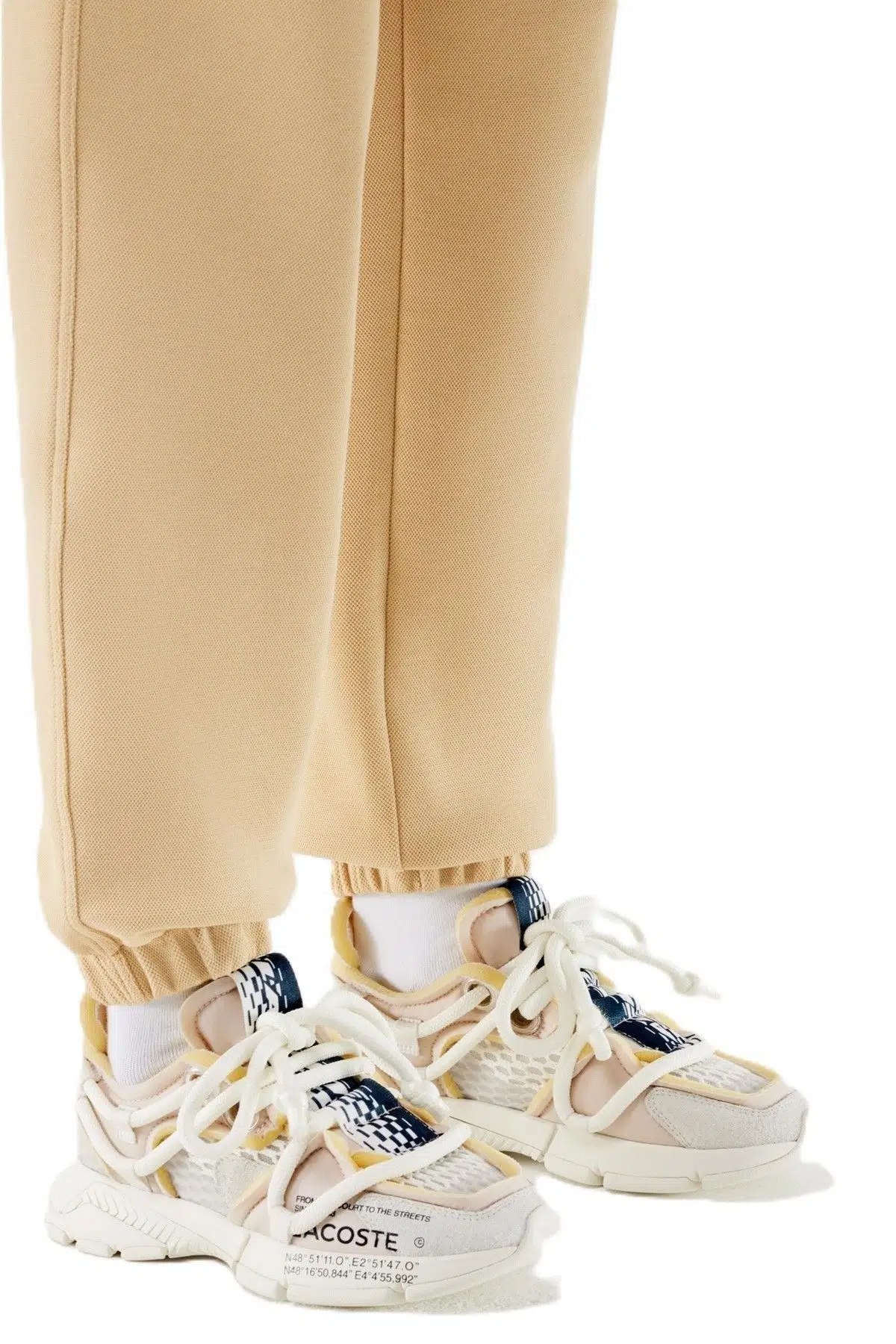 Lacoste L003 Active Runway Womens Sneaker Kadın Günlük Spor Ayakkabı Krem